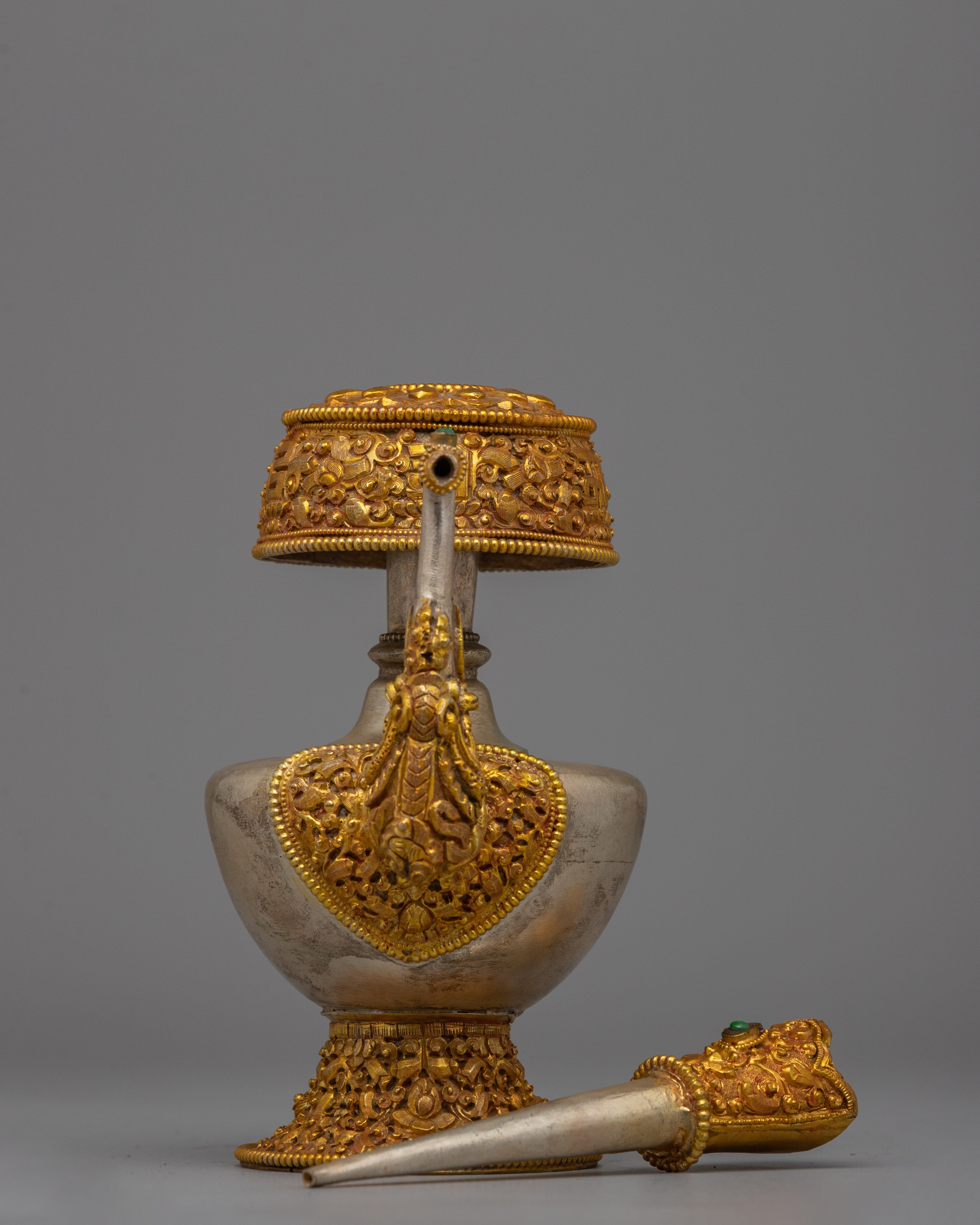 Buddhist Himalayan Bhumba | Ceremonial Water Offering Vessel