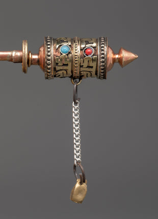Prayer Wheel Mantra Spinner Tool | Daily Rituals & Spiritual Focus Tool