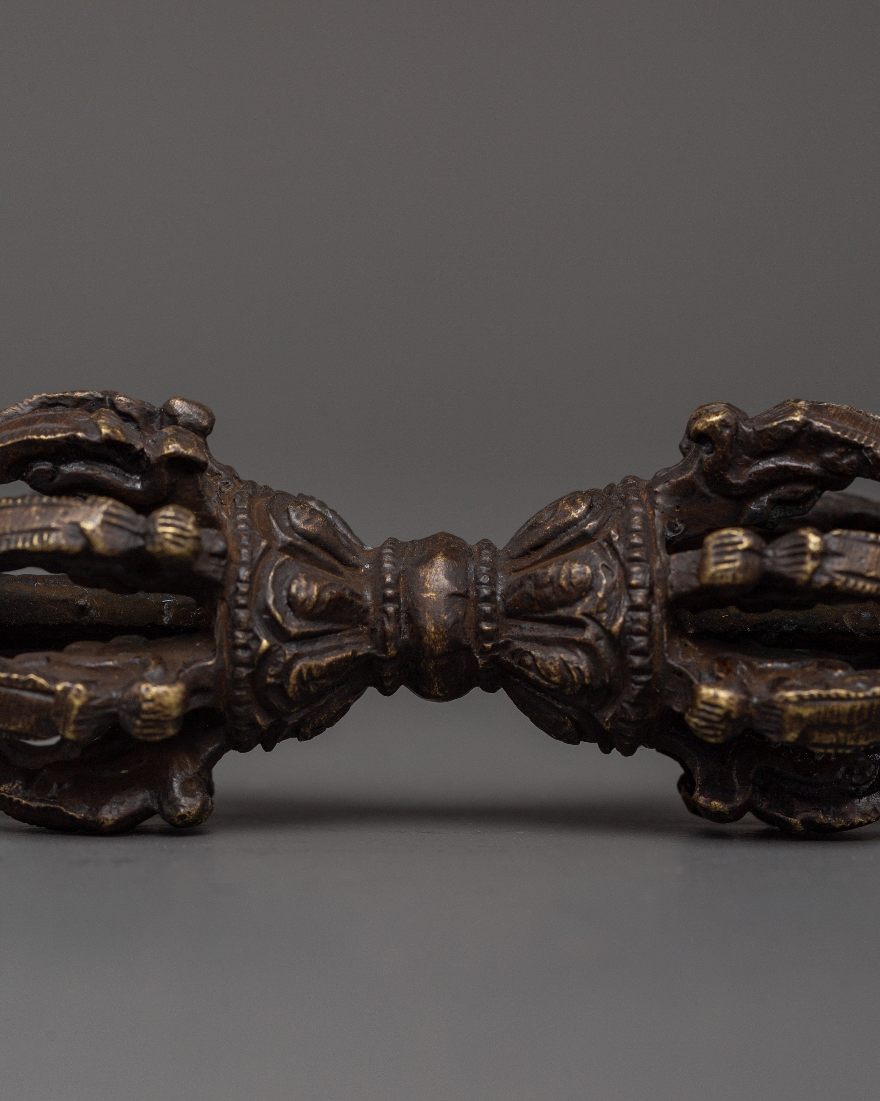 Sacred Vajra and Bell Pair | Tibetan Brass Bell & Vajra for Rituals