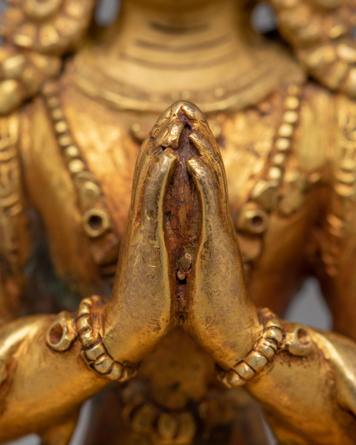 Handmade Compassion Chenrezig Statue | Traditional Tibetan Spiritual Art