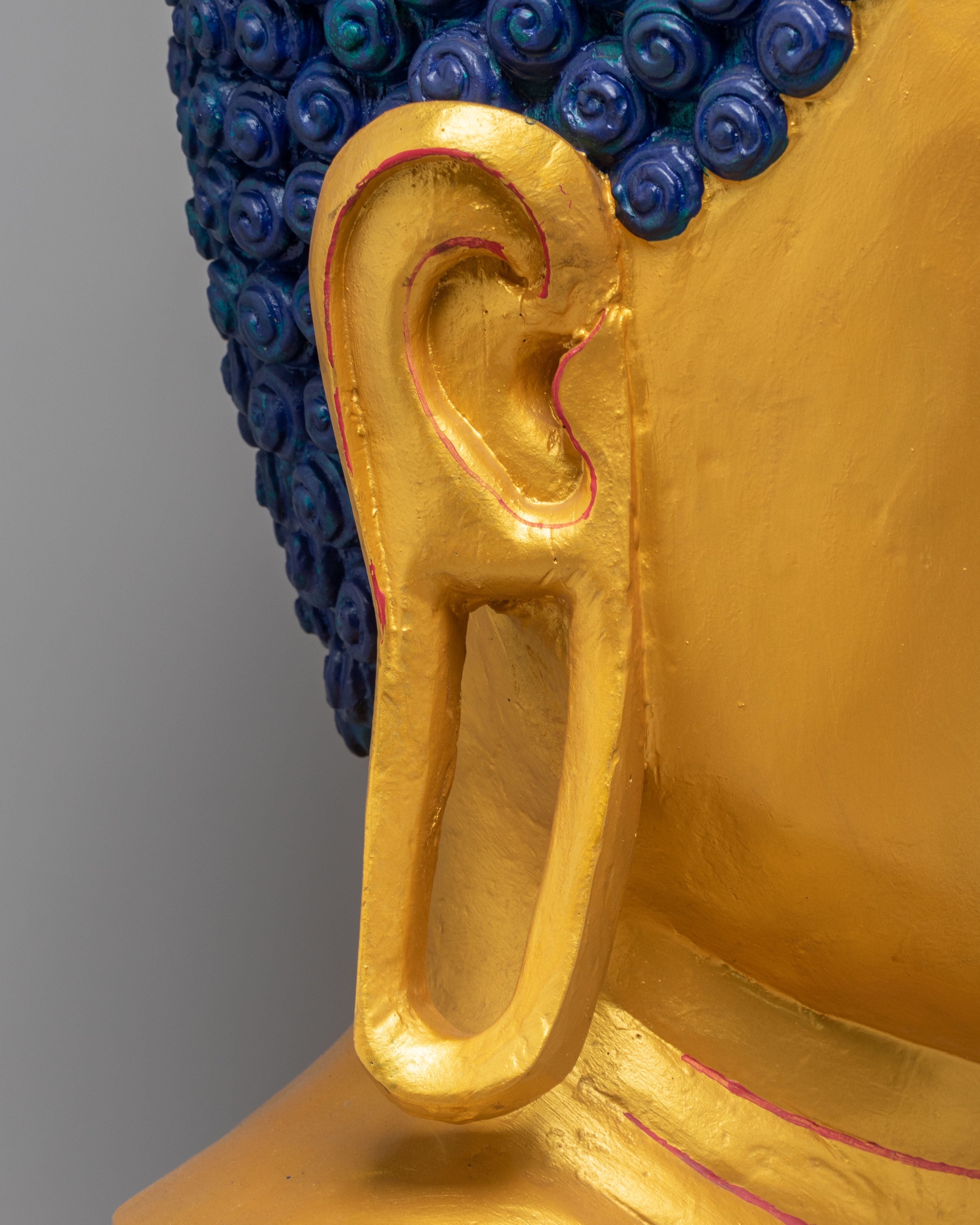 Golden Buddha Head for Decor | Symbol of Peace