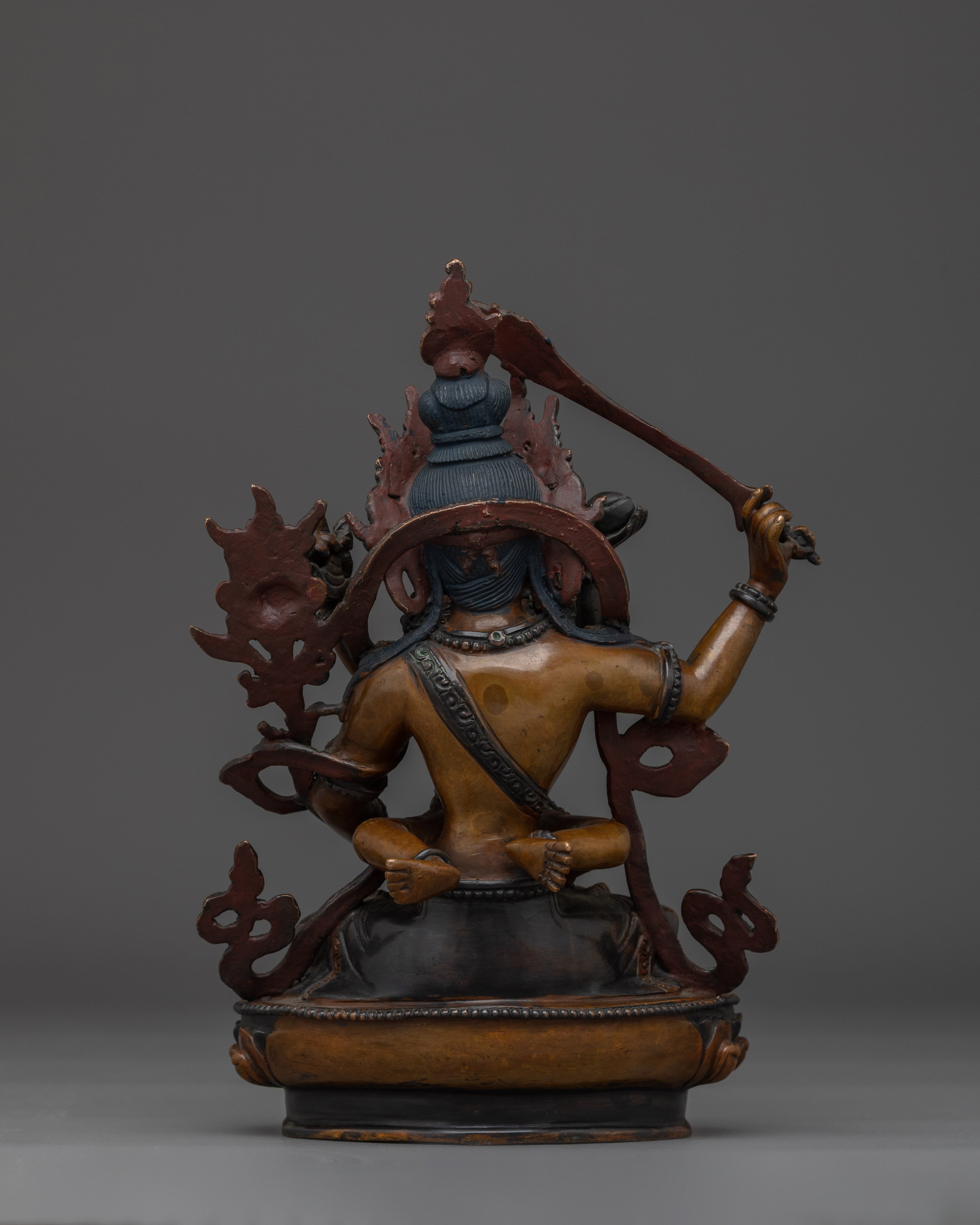 Manjushri with consort | Embodiment of Wisdom and Compassion