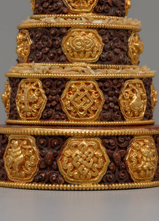Handmade Buddhist Mandala Set | Sacred Tools for Rituals, Prayer, and Meditation Spaces