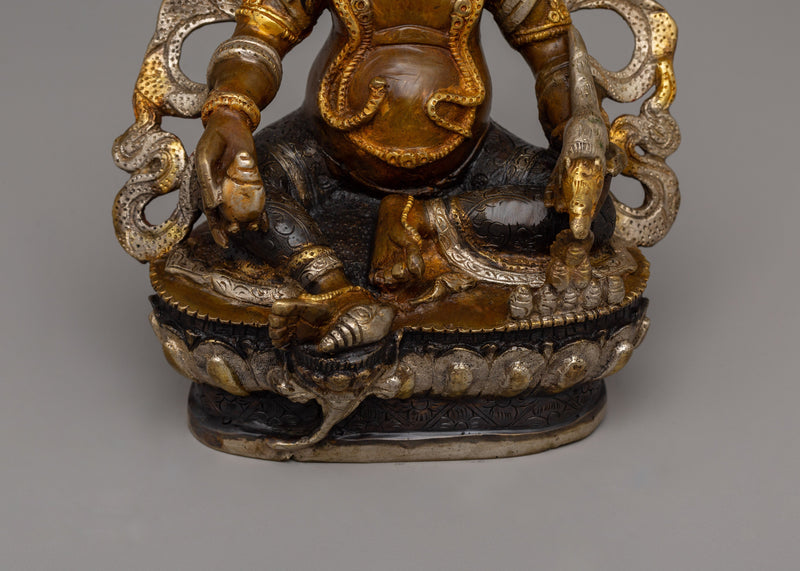 Dzambhala Buddhist Wealth Deity Statue | Tibetan Buddhist Shrine and Altar Decor