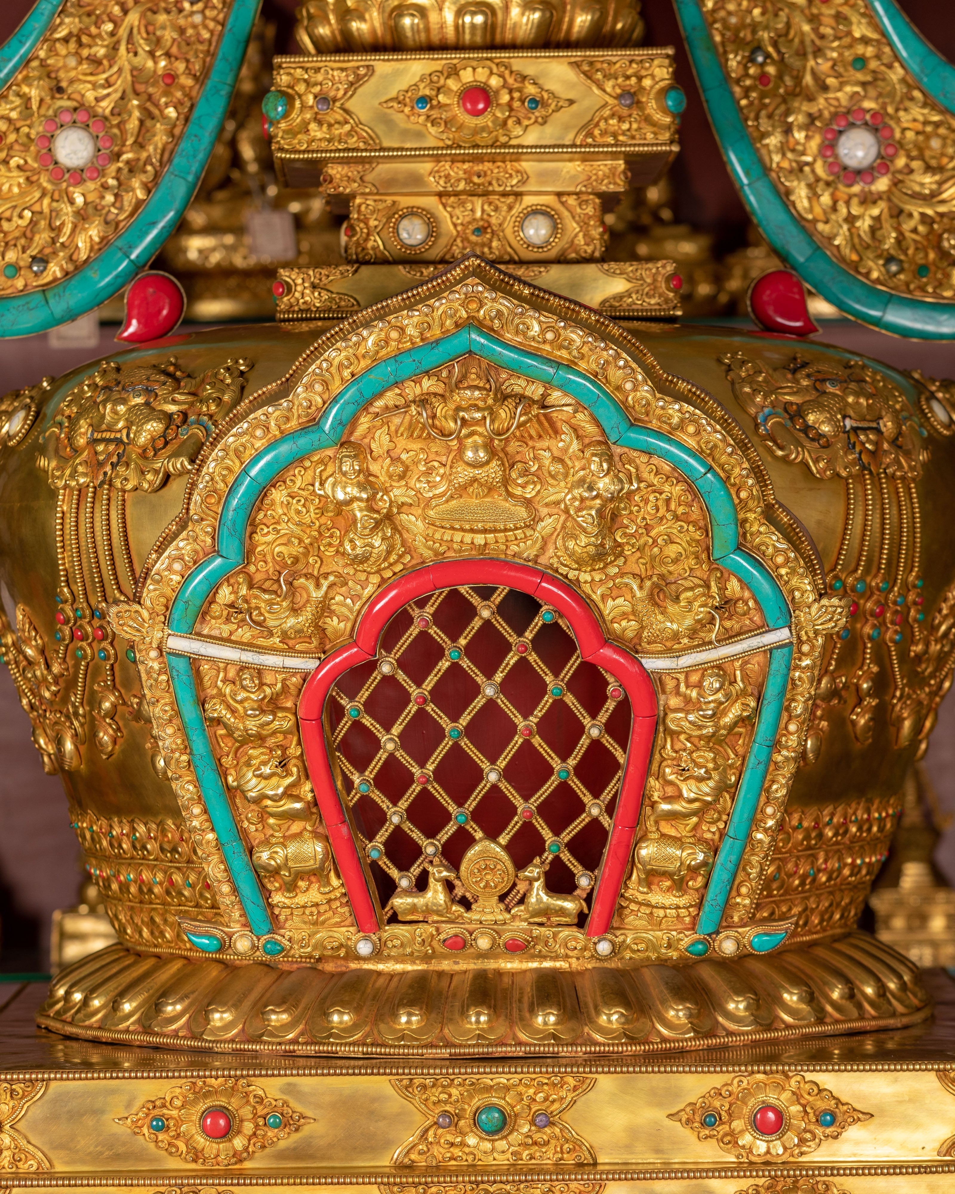Copper Stupa Symbol of Enlightenment | Grand Tibetan Stupa of Wisdom