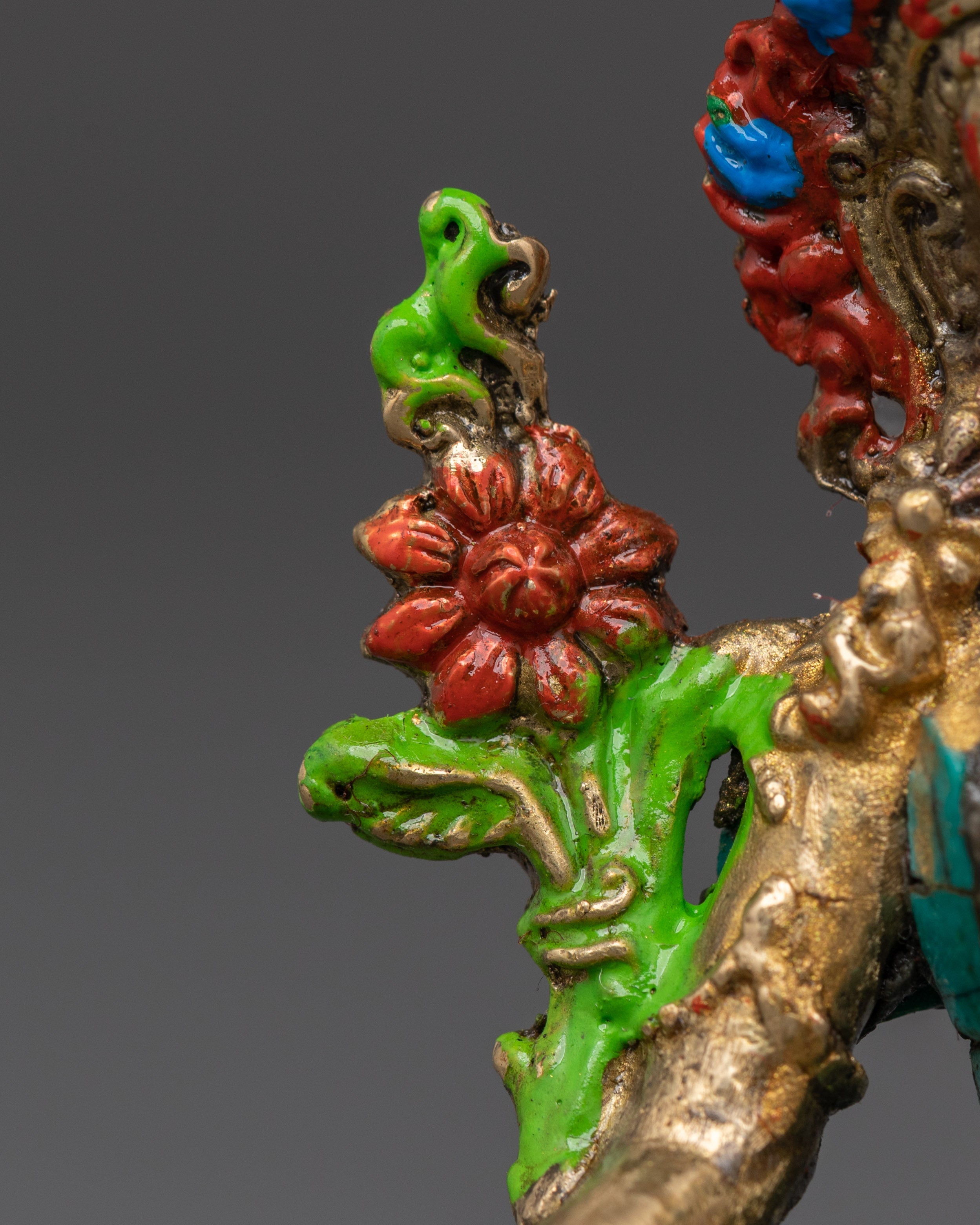 Handcrafted Green Tara Buddhist Deity | Meditation and Home Decor