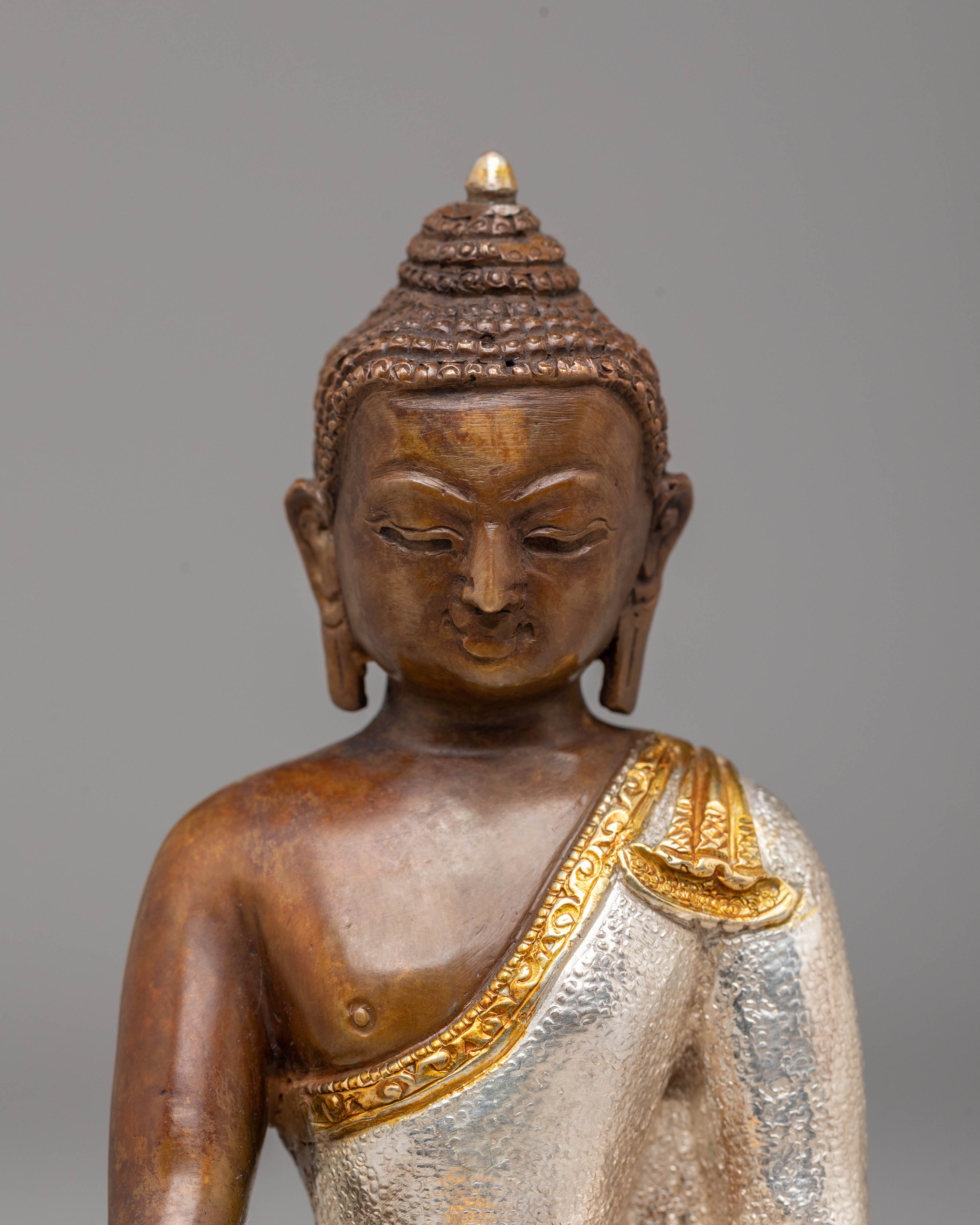 Handmade Buddhist Gautam Buddha Statue | Peaceful Shakyamuni Buddha Art