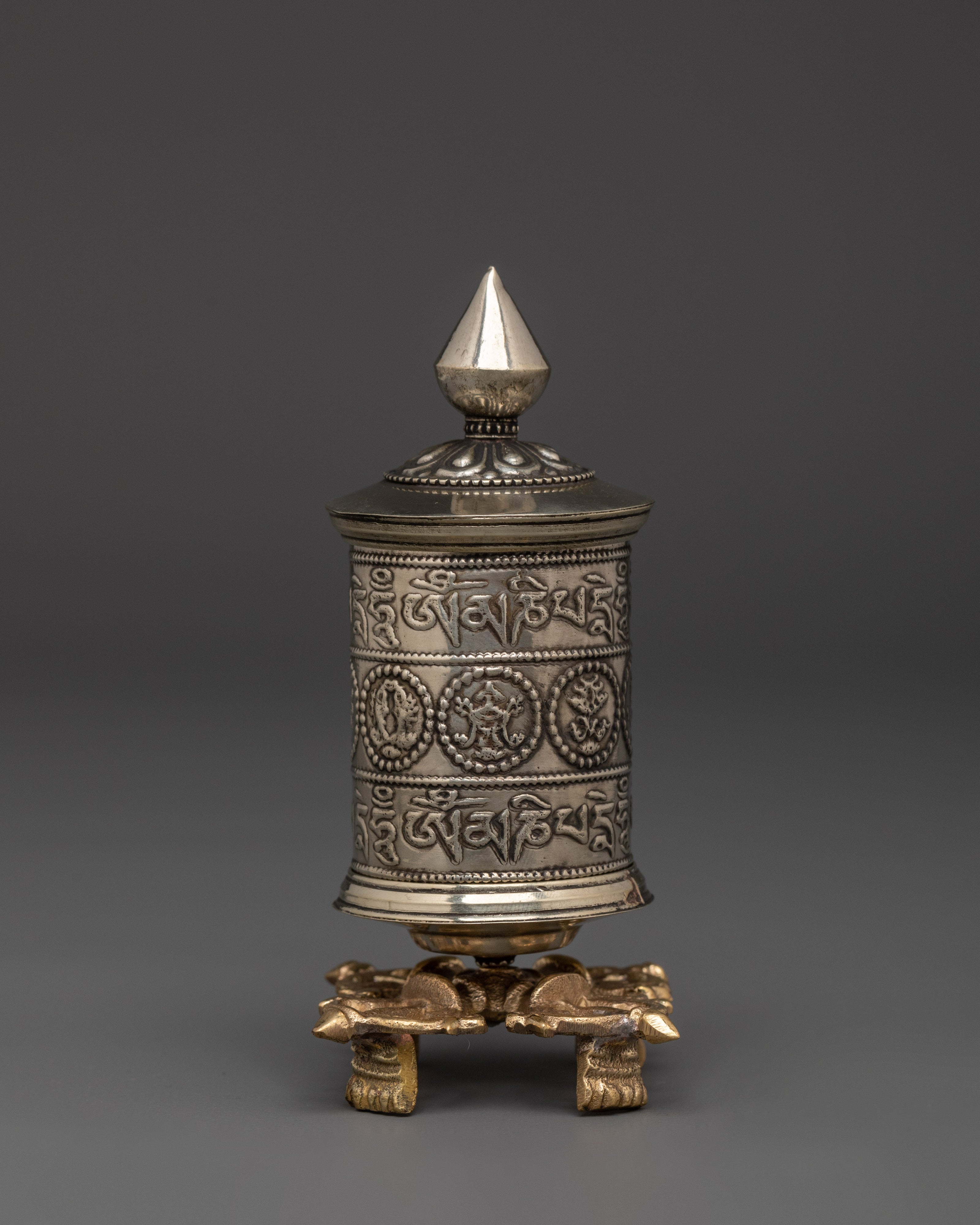 Spiritual Mantra Prayer Wheel | Symbol of Peace and Devotion