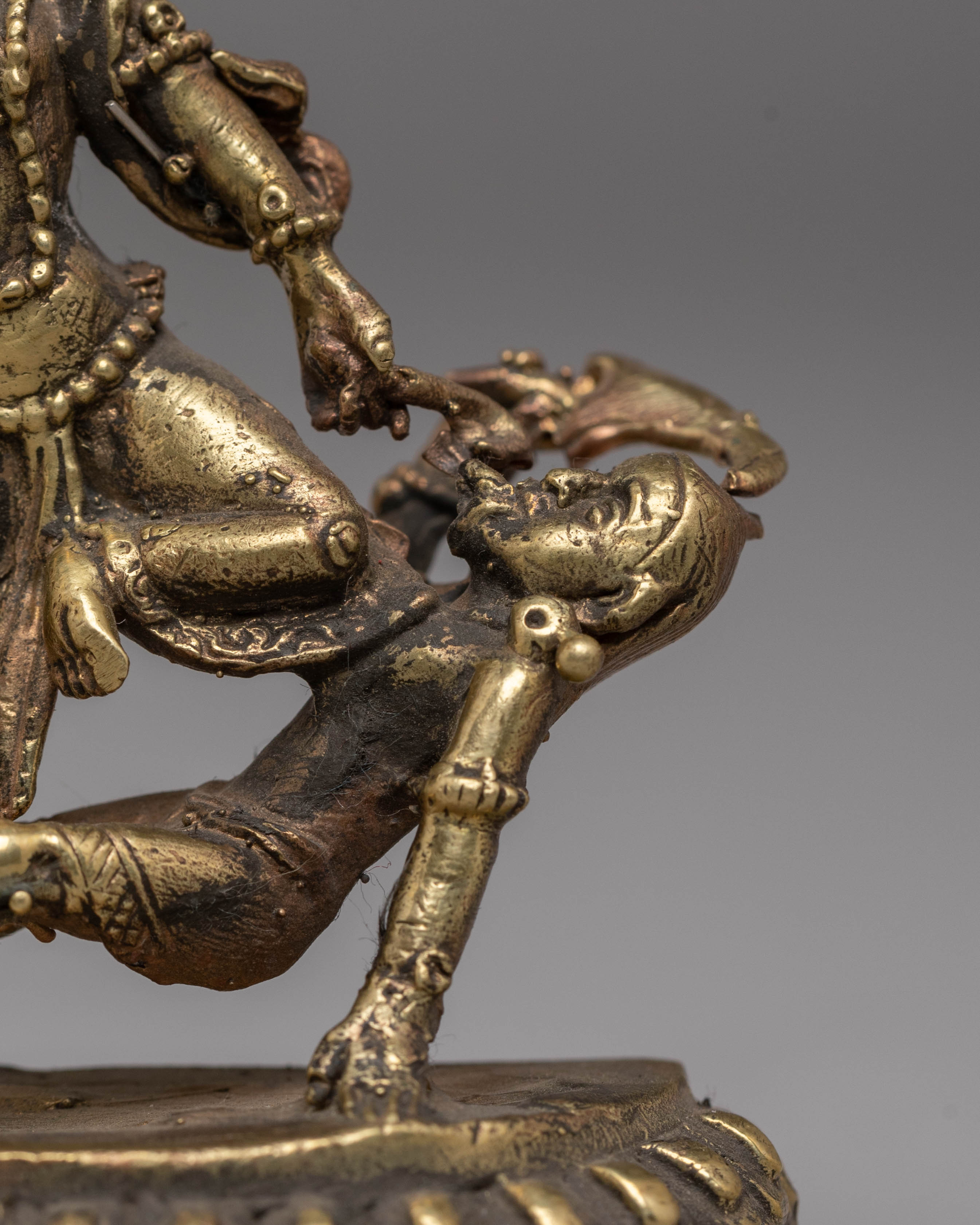 Handmade Copper Body Bhimsen Statue