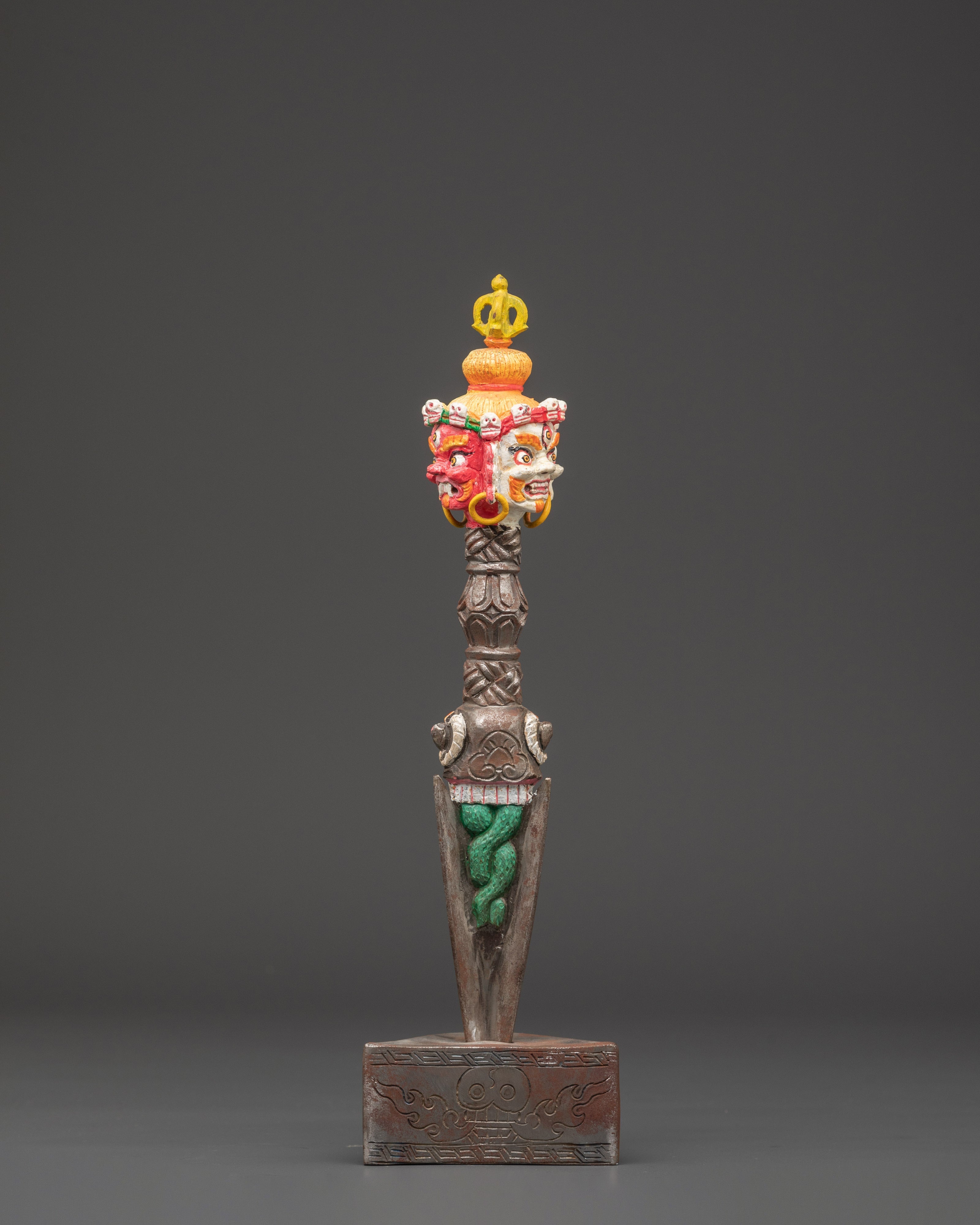 Tantric Phurba Ritual Dagger | Tibetan Ritual Tool for Protection and Meditation