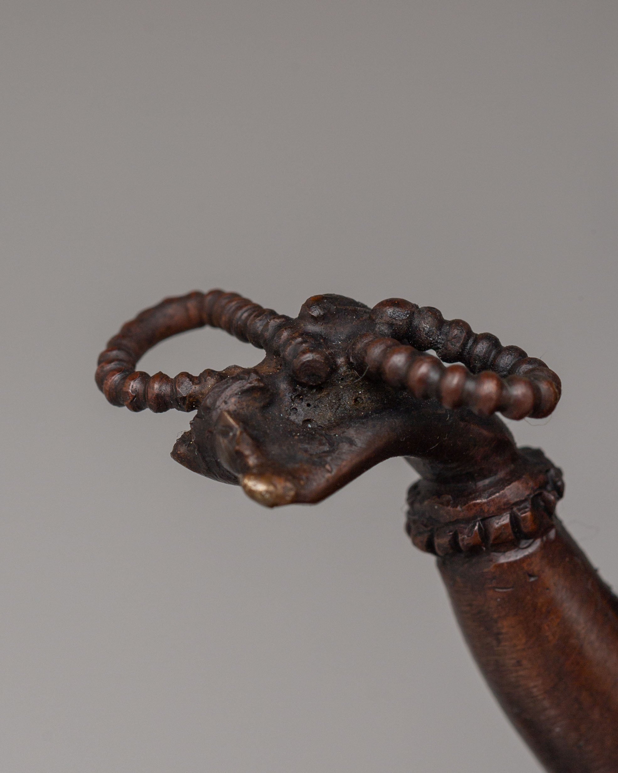 Traditional Saraswati Statue | Oxidized Copper Body