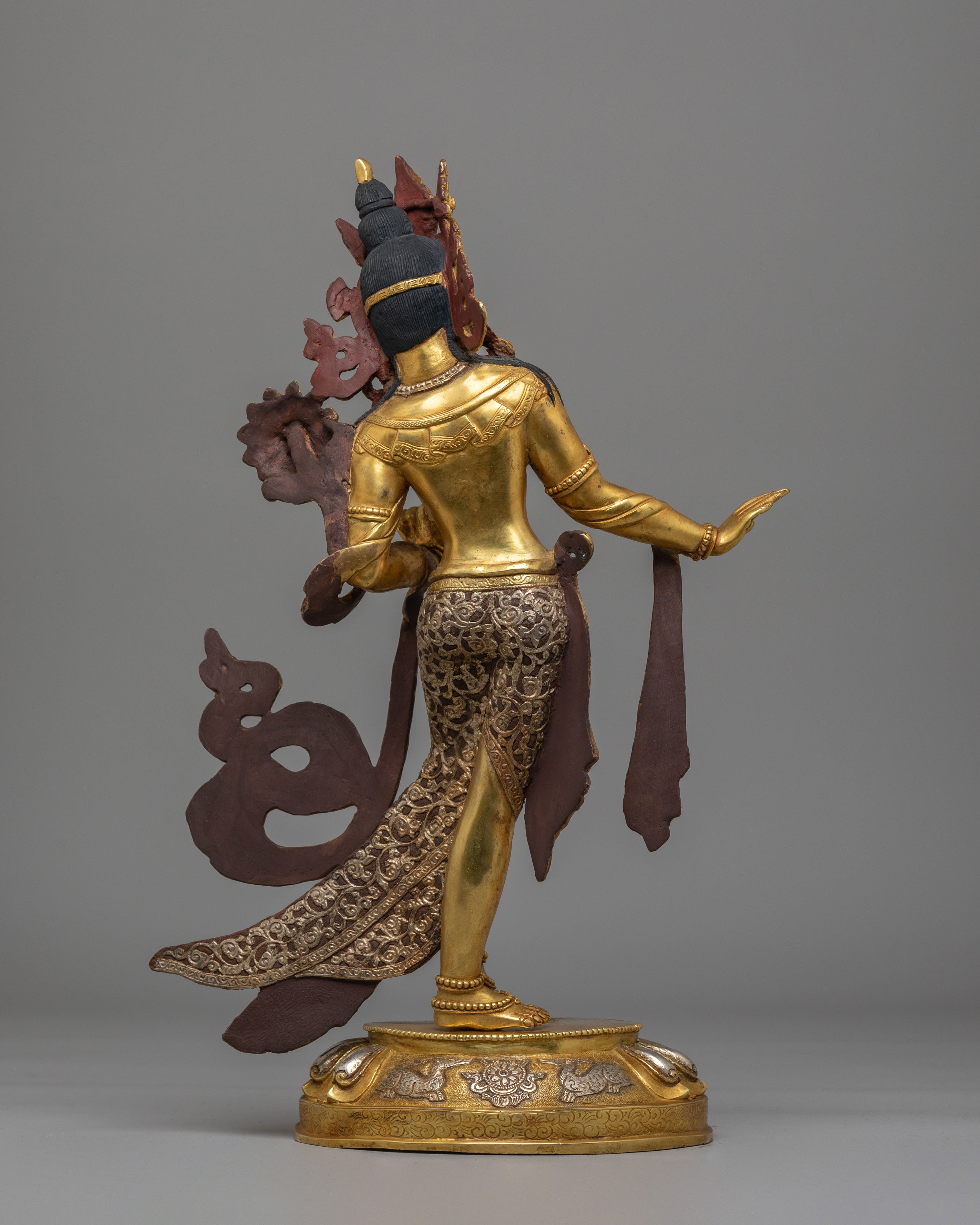 Standing Green Tara Buddhist Sculpture | Spiritual Home Decor