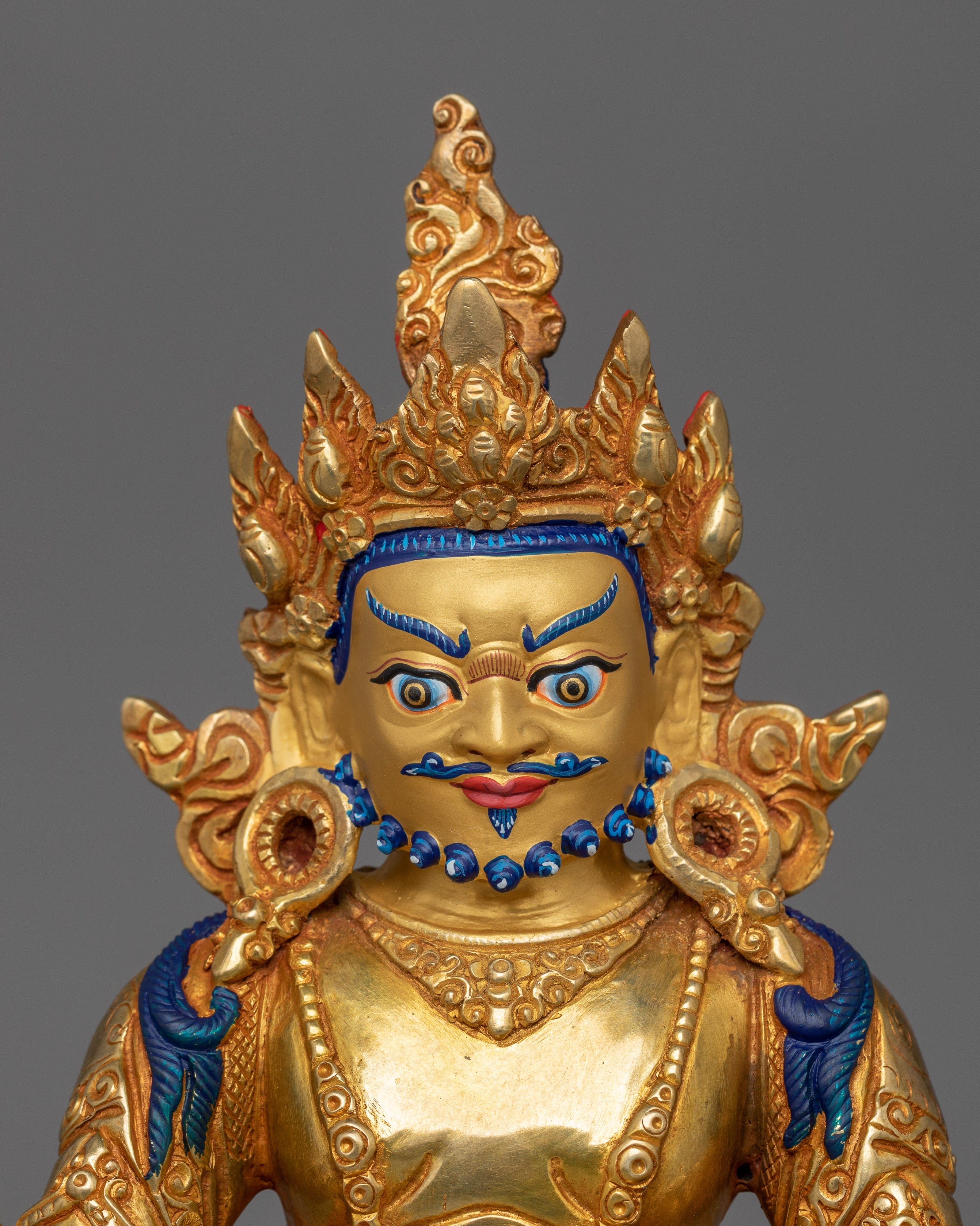 Handmade Wealth God Dzambhala Statue | The Buddhist Deity of Wealth