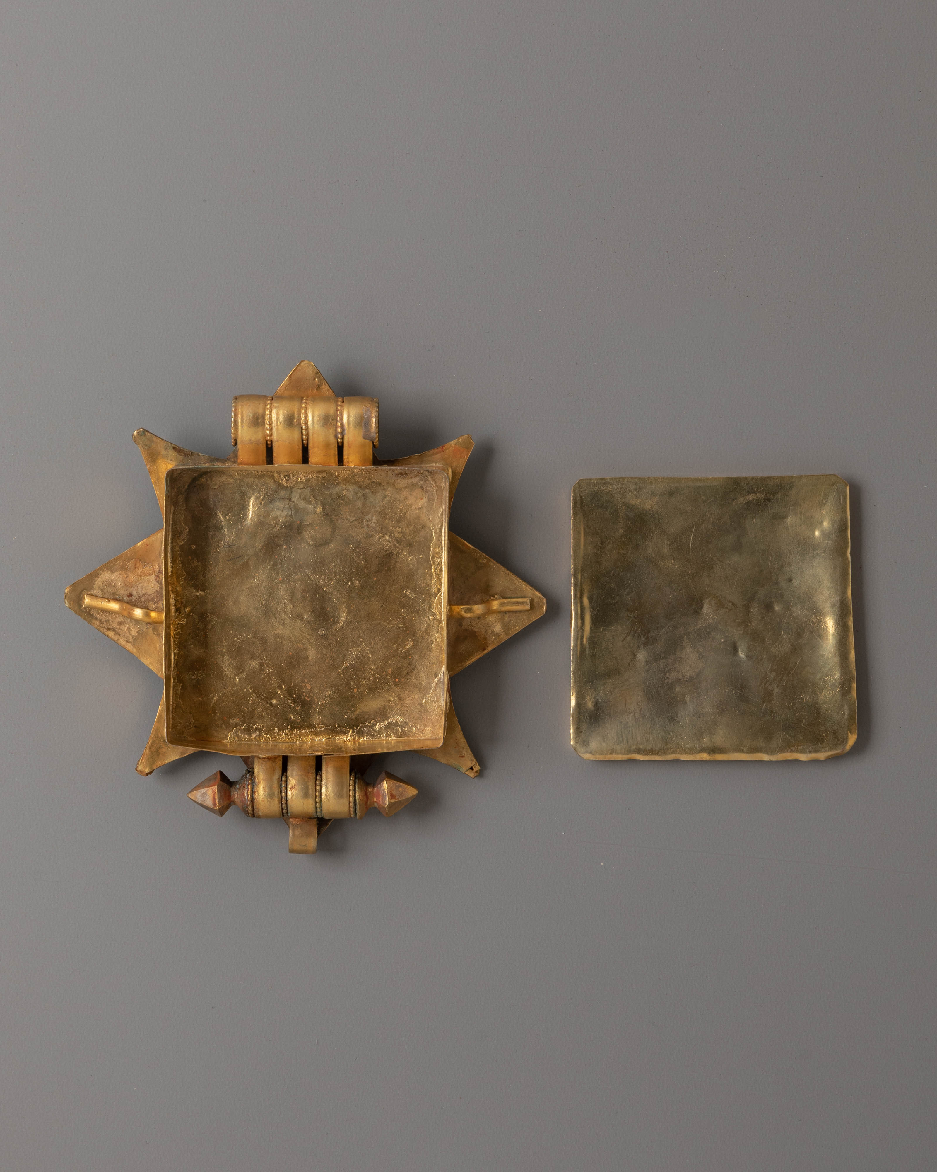 Tibetan Electro Gold Plated Ghau Locket | Copper Ghau Locket