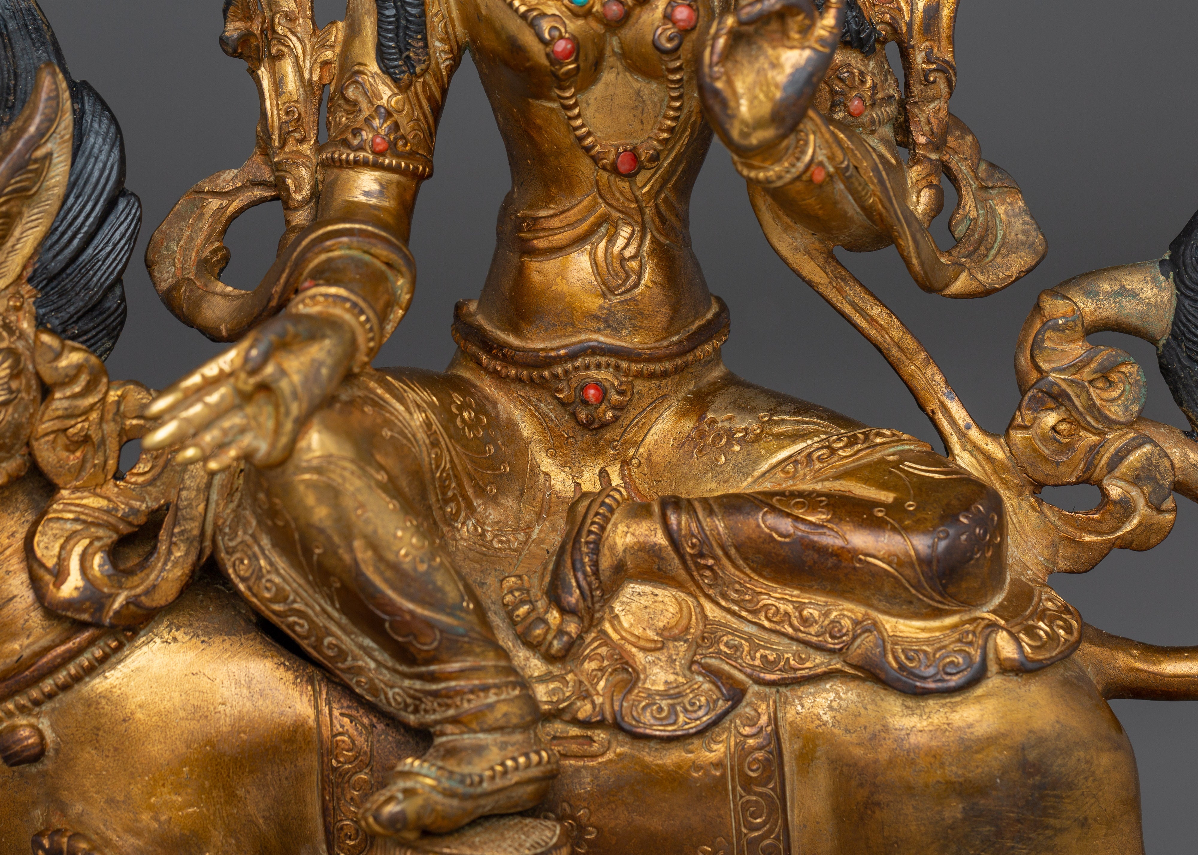 Divine Feminine Green Tara Goddess Sculpture | Symbol of Compassion & Healing Energy