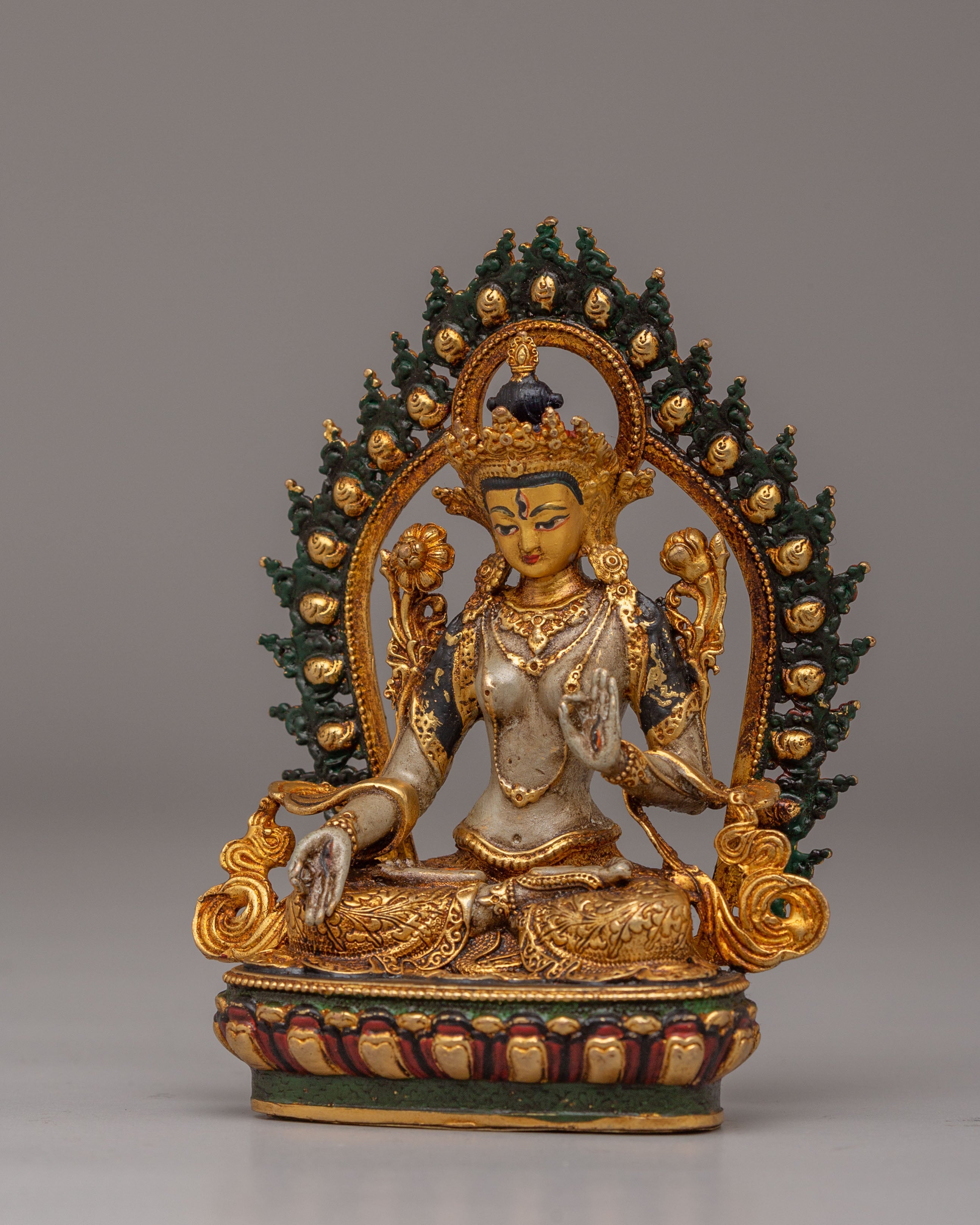 White-Tara-Mother-Of-Liberation-Statue | Traditional Tibetan Buddhist Artwork