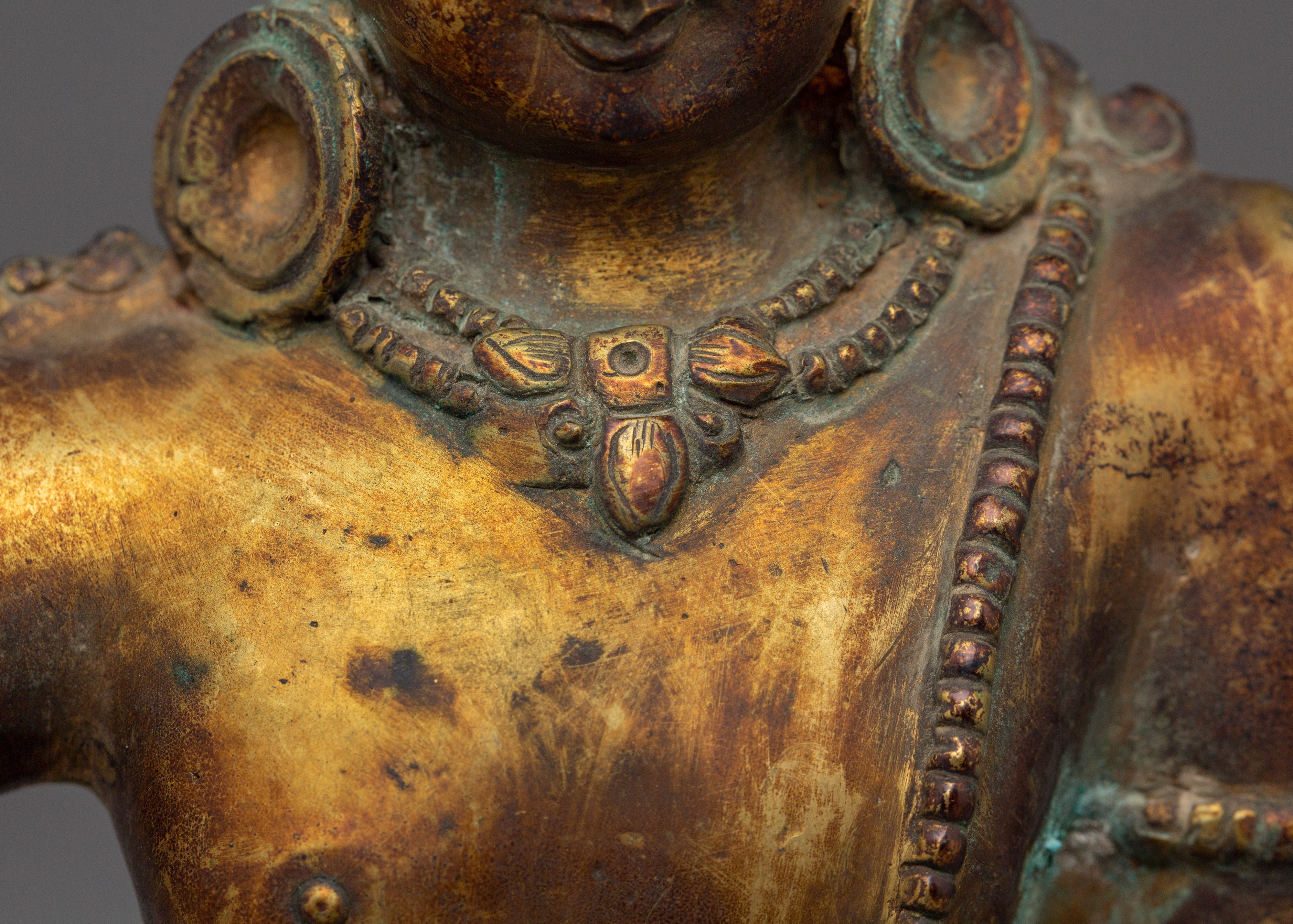 Lokeshwor Statue with Antique Finish | Guardian of Compassion and Peace