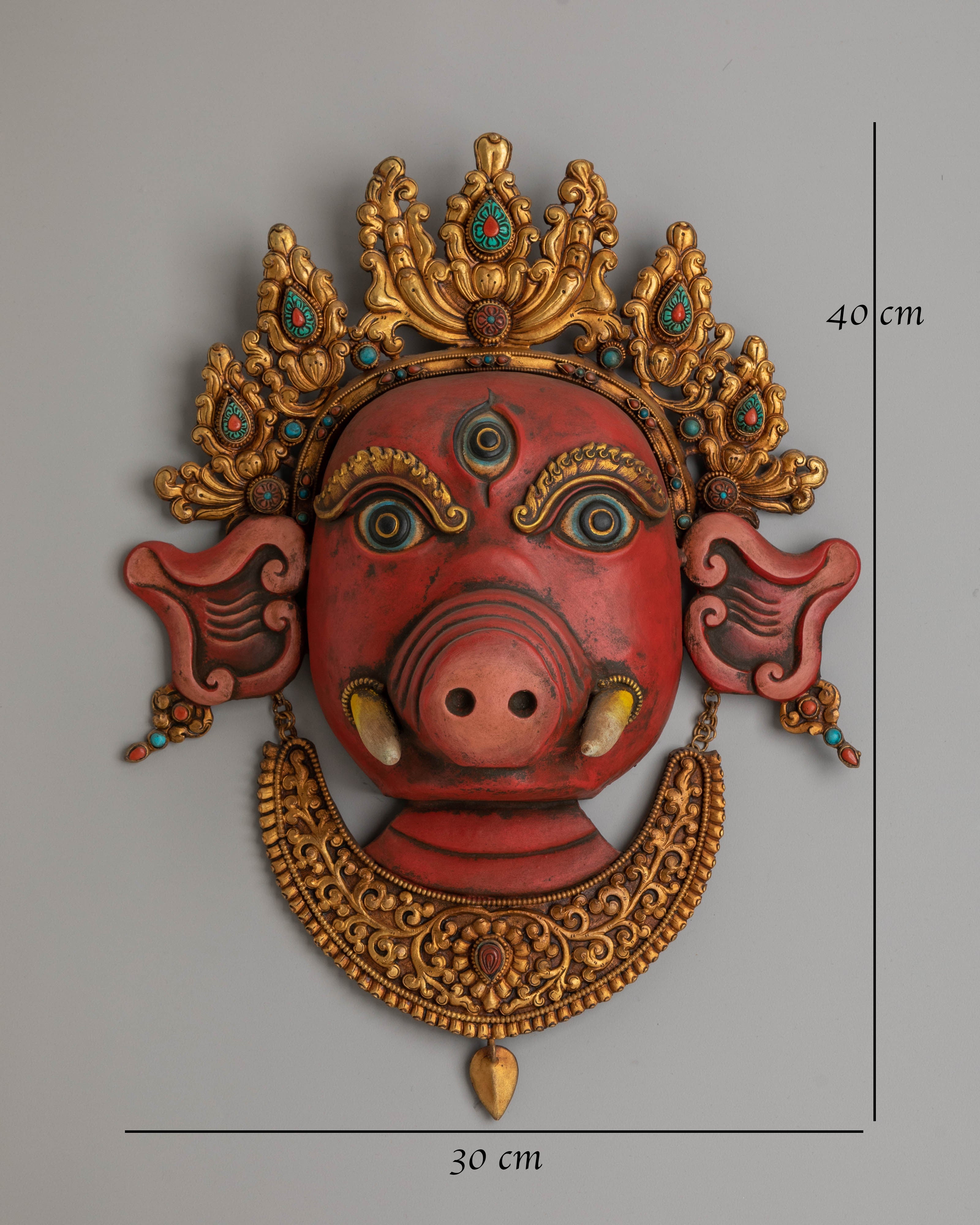 Tibetan Handcrafted Wall Hanging | Copper Body with Gold Plating