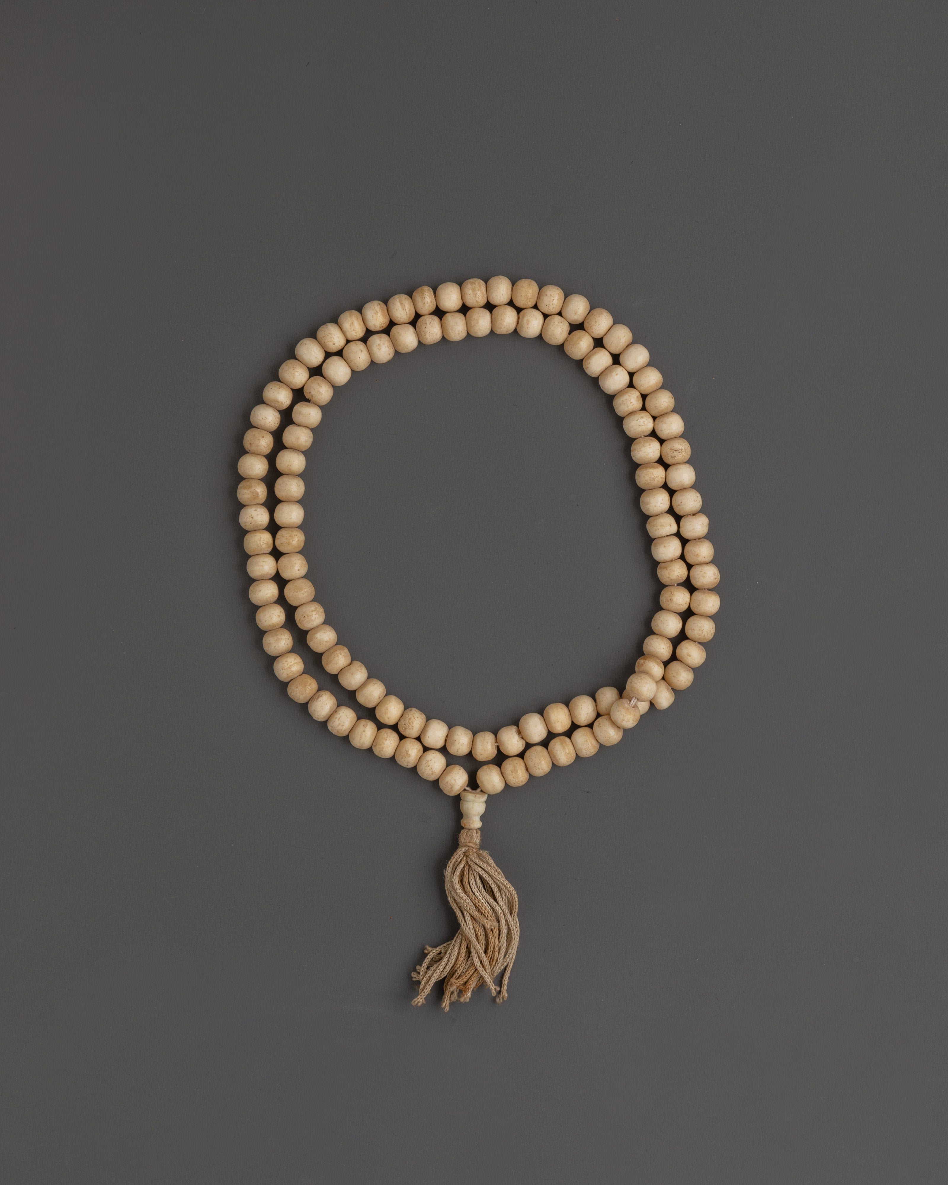 Sacred Traditional Prayer Mala Beads | Ethically Sourced Camel Bone Beads for Meditation