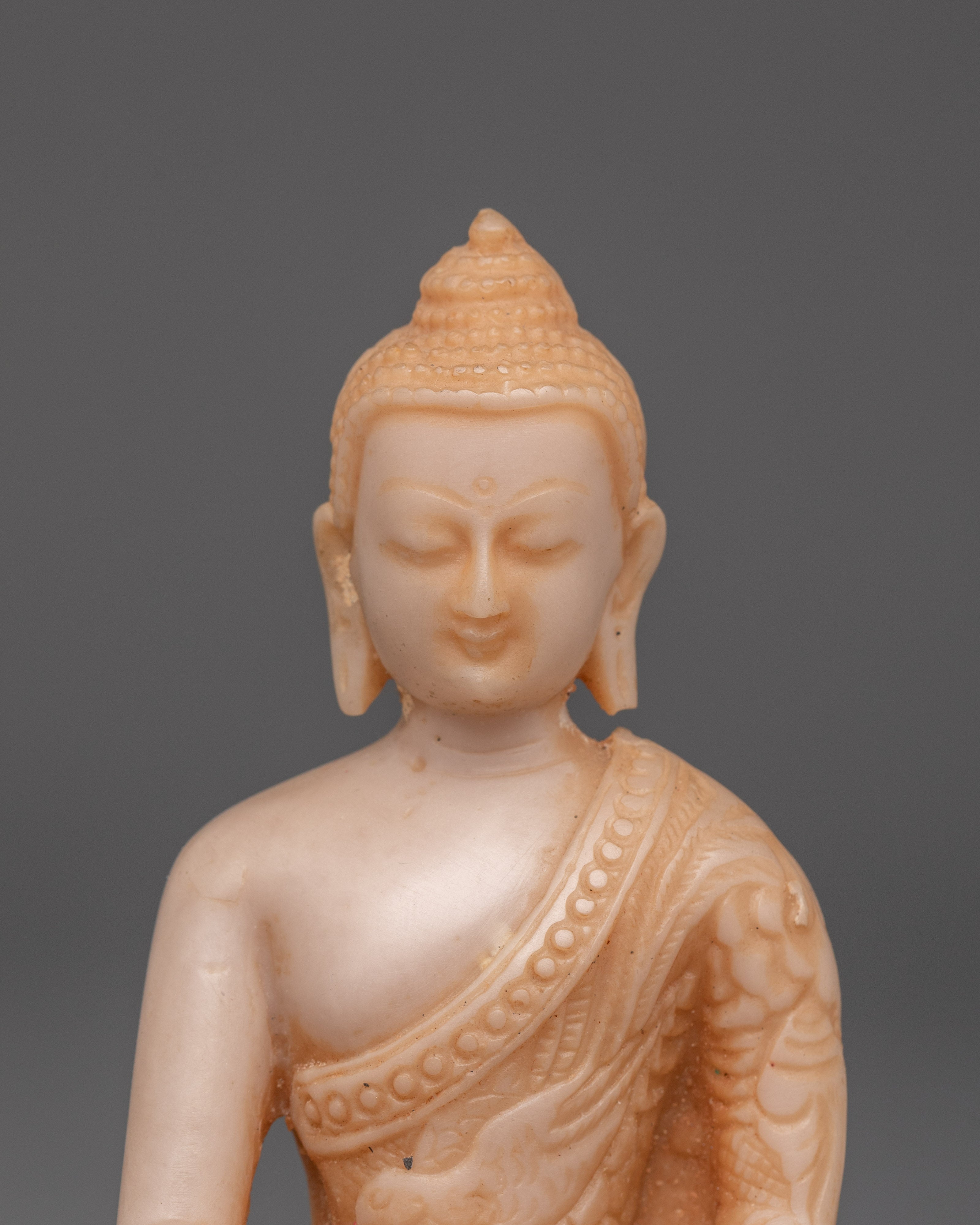 Meditating Shakyamuni Buddha Statue | Handcrafted Ceramic Spiritual Decor