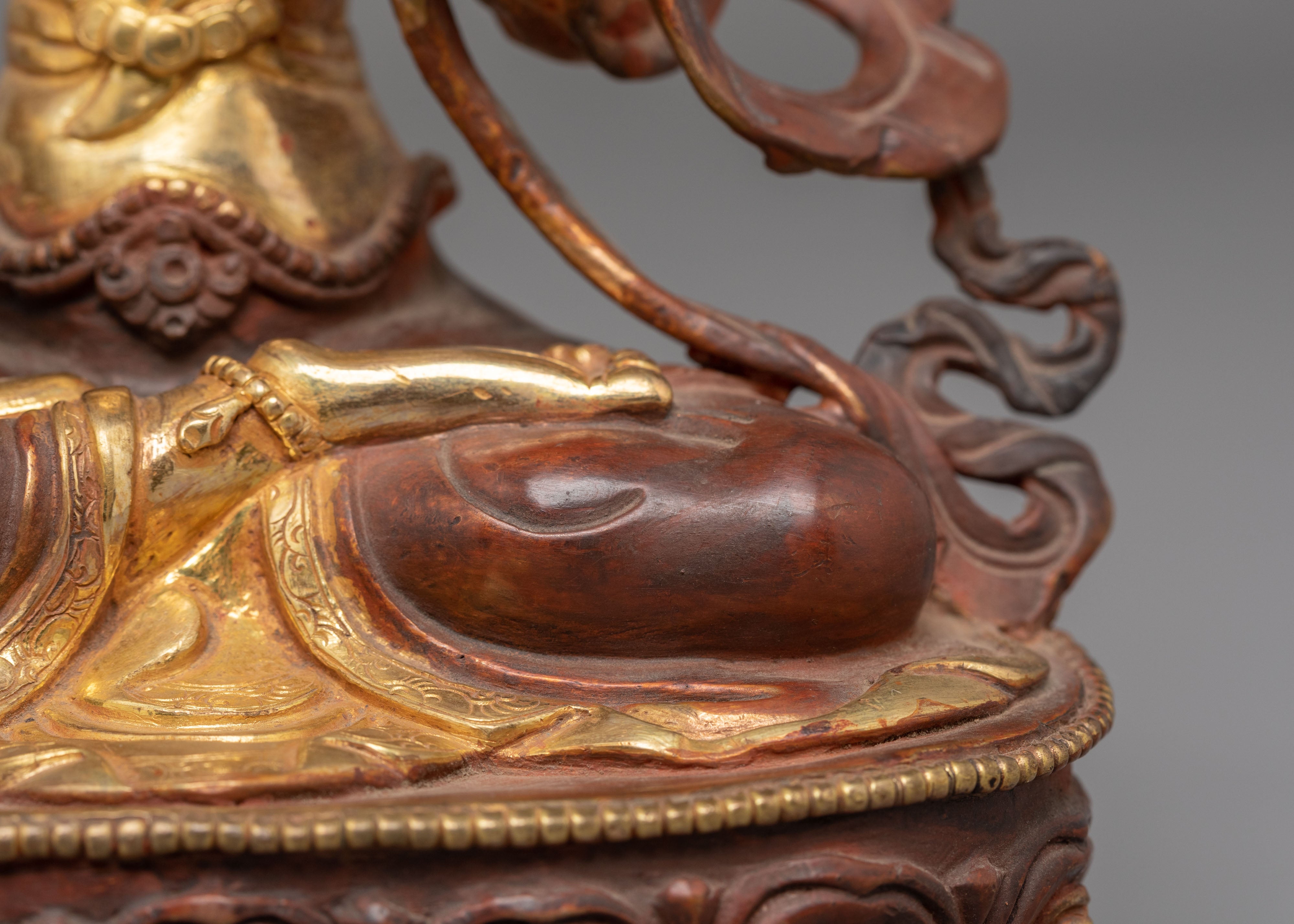 Oxidized Copper White Tara Statue | Buddhist Healing Tara