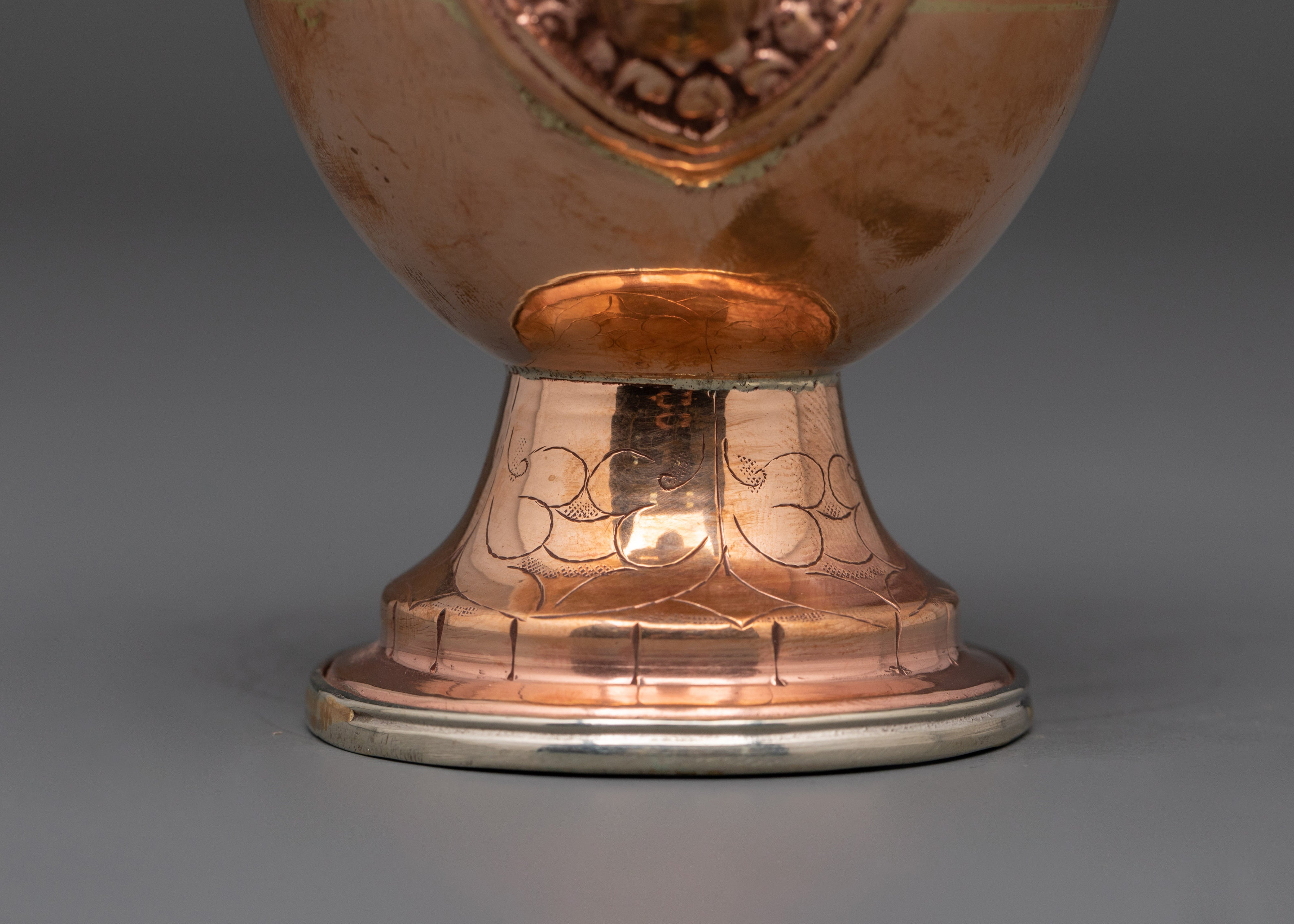 Handcrafted Bumpa Set with Crown Lids | Tibetan Ritual Offering Vessels