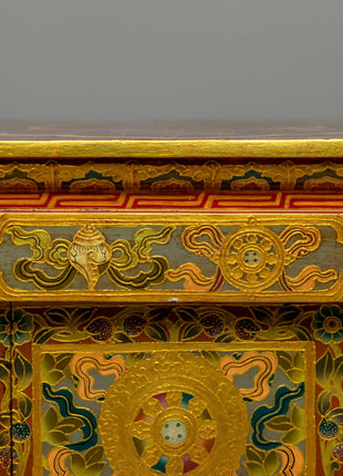 Foldable Buddhist Table (Chokchi) | Wooden Altar Table for Rituals