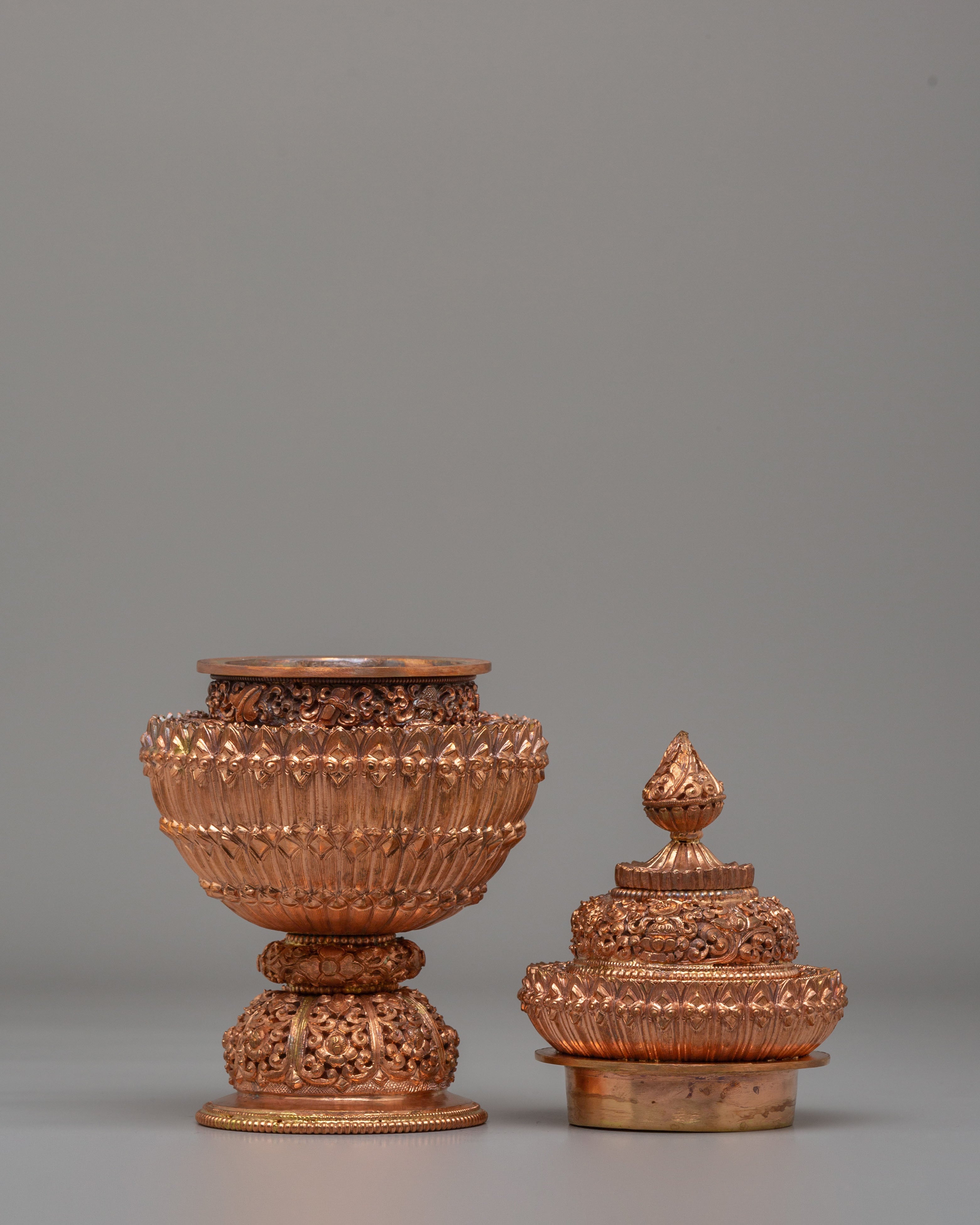 Handmade Dhupur Rice Pot | Tibetan Buddhist Ritual Vessel