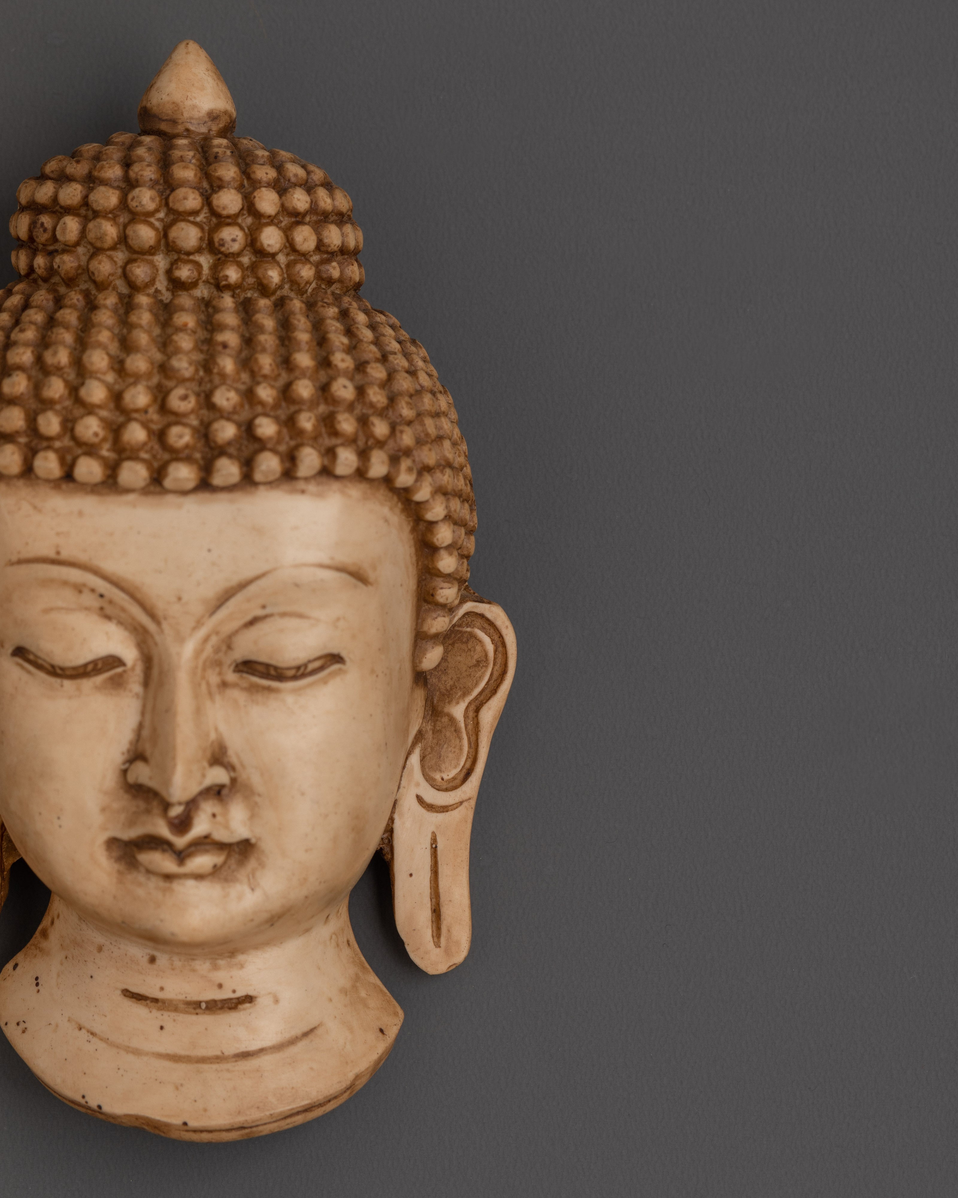 Sacred Buddha Wall Hanging | Ceramic Spiritual Wall Decor