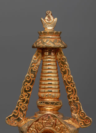 Exquisite Tibetan Stupa Chorten | Spiritual Tibetan Monument