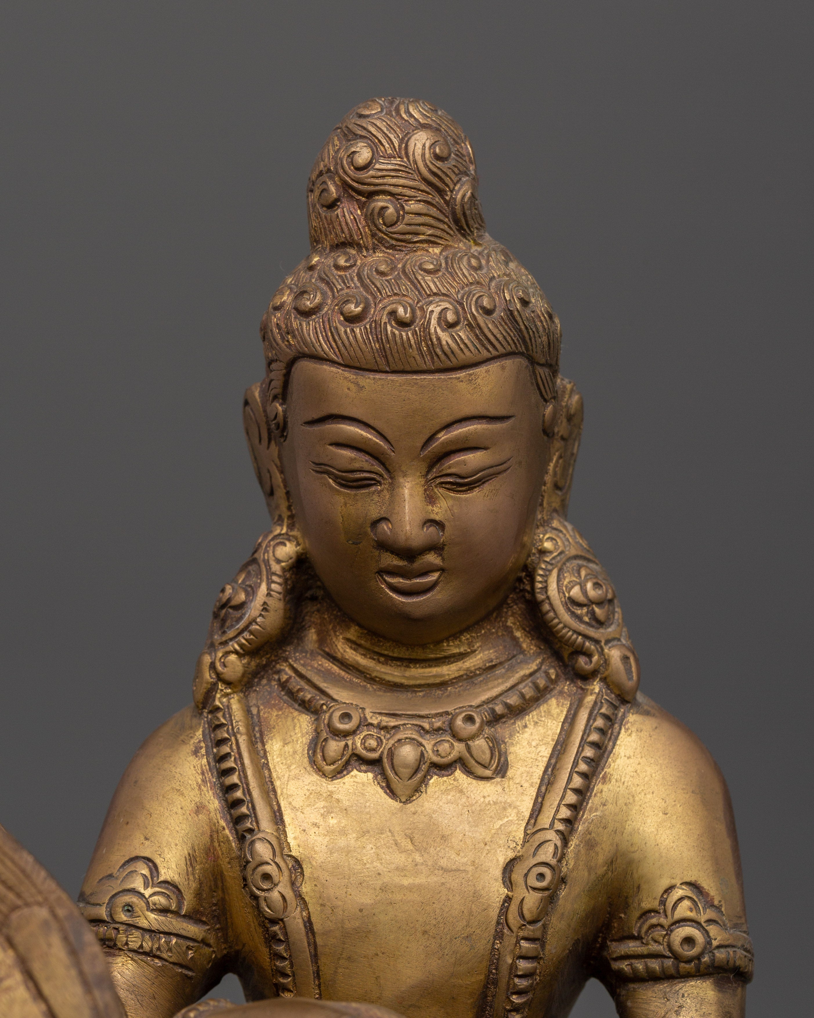 Brass Siddhartha Gautam Statue with Swan | Symbolizing Compassion and Protection