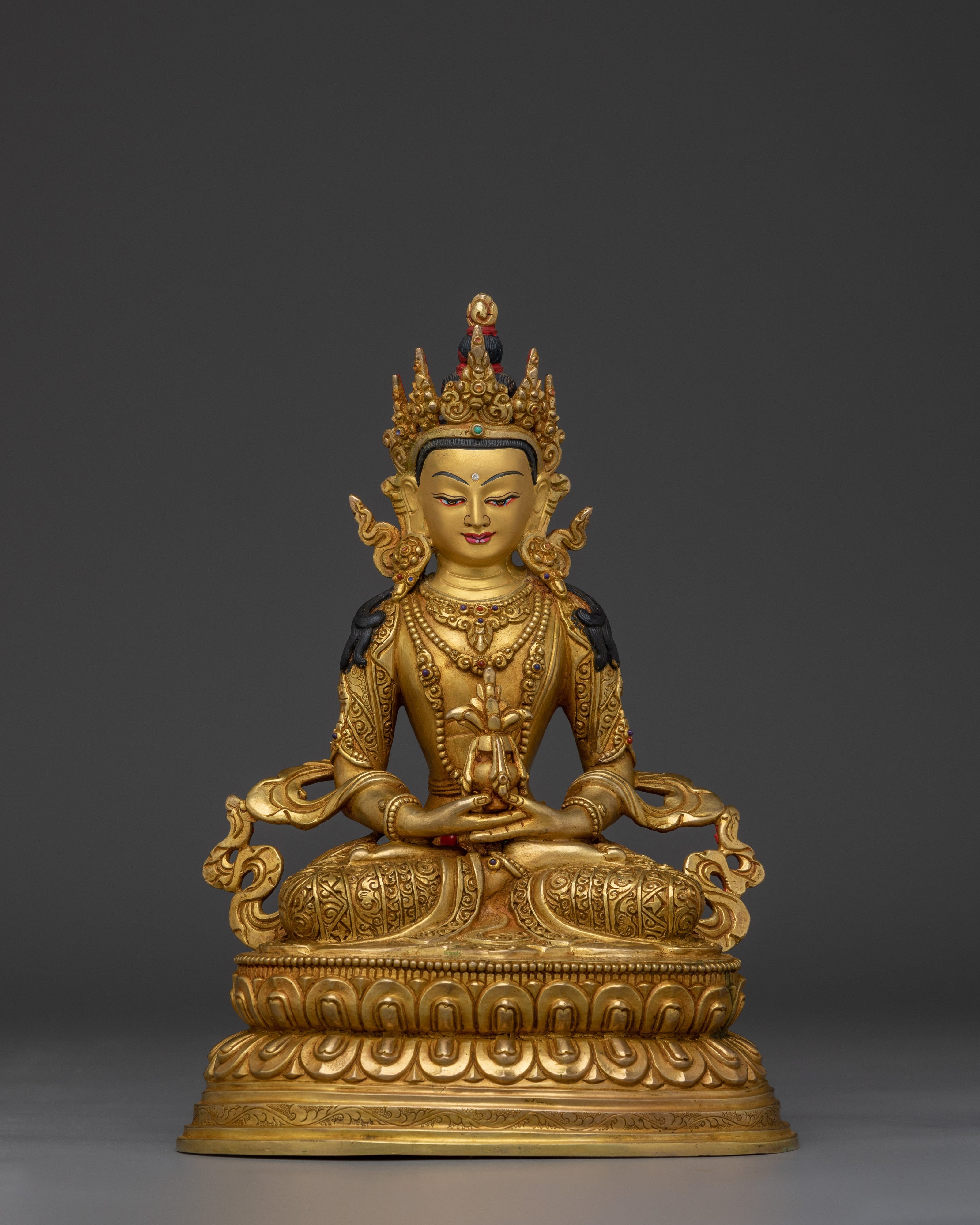 Handmade Buddha of Longevity Amitayus Artwork