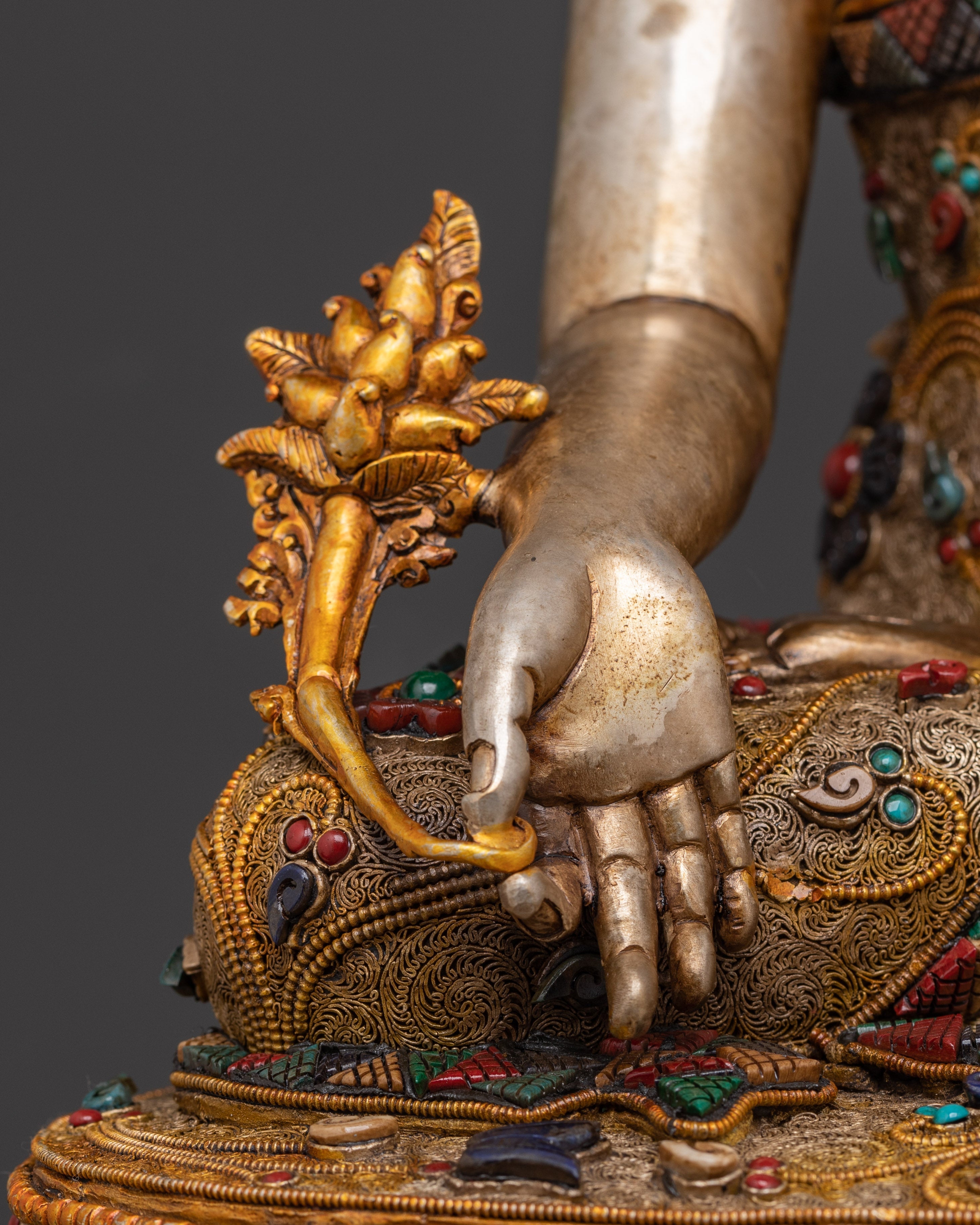 Peaceful Medicine Buddha Sculpture | Precious Work of Art
