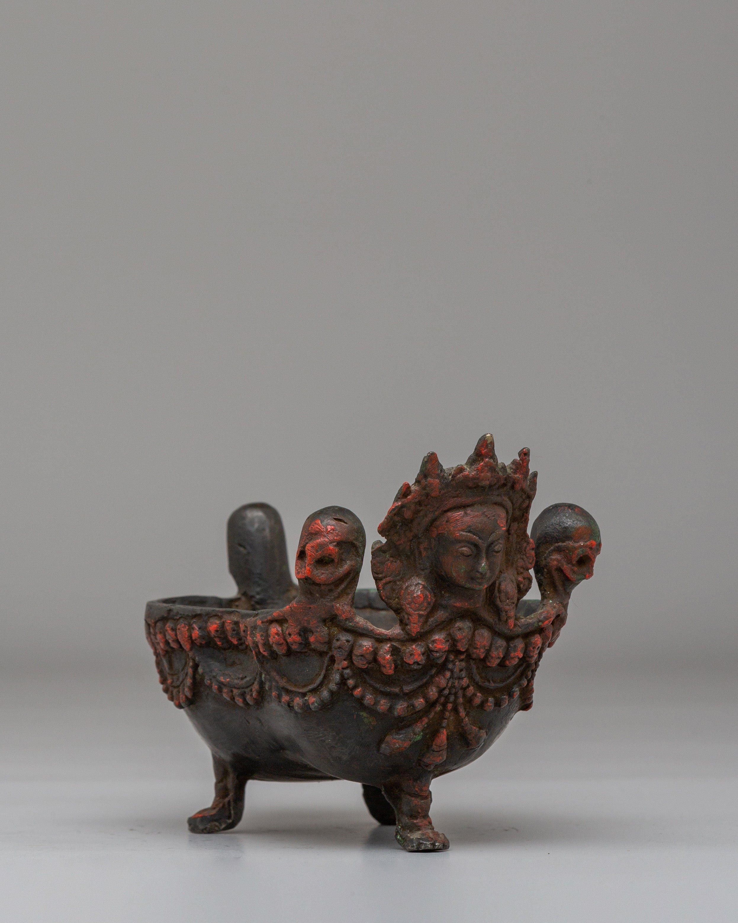 Sacred Kapala Set for Rituals | Handcrafted Skull Cups for Tantric Offerings