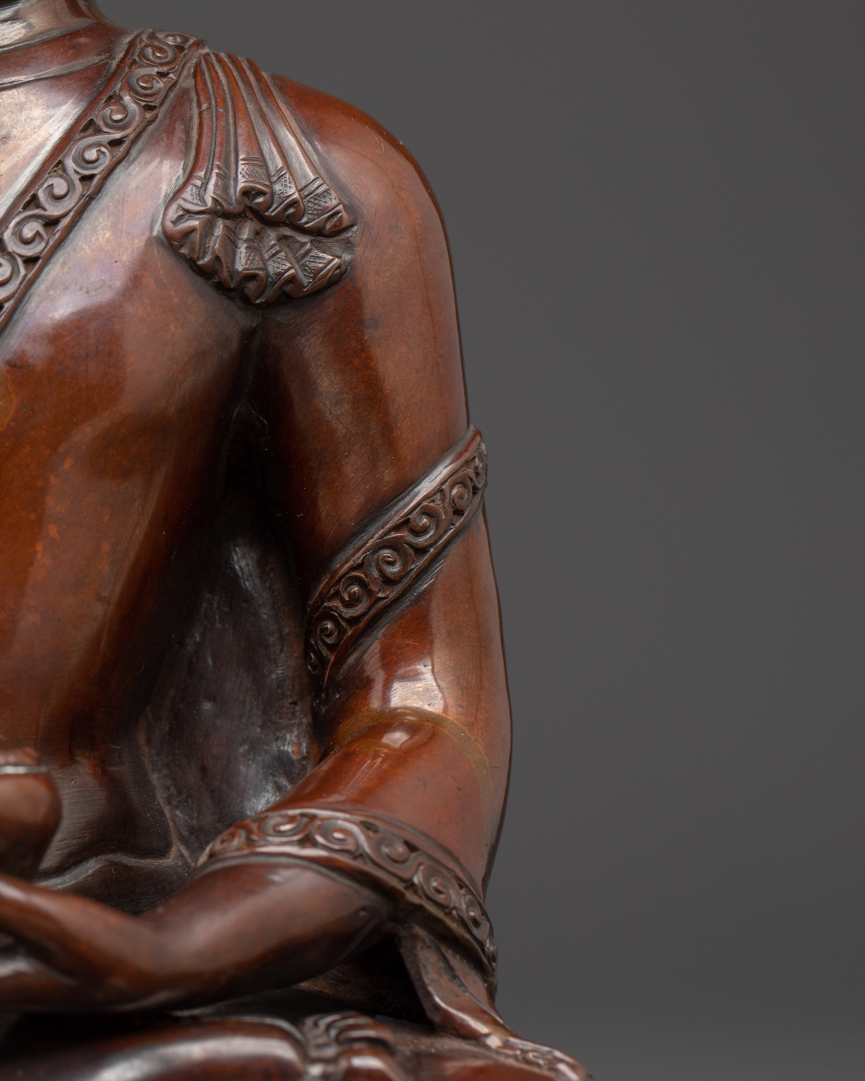 9.6 Inch Copper Statue of Shakyamuni Buddha