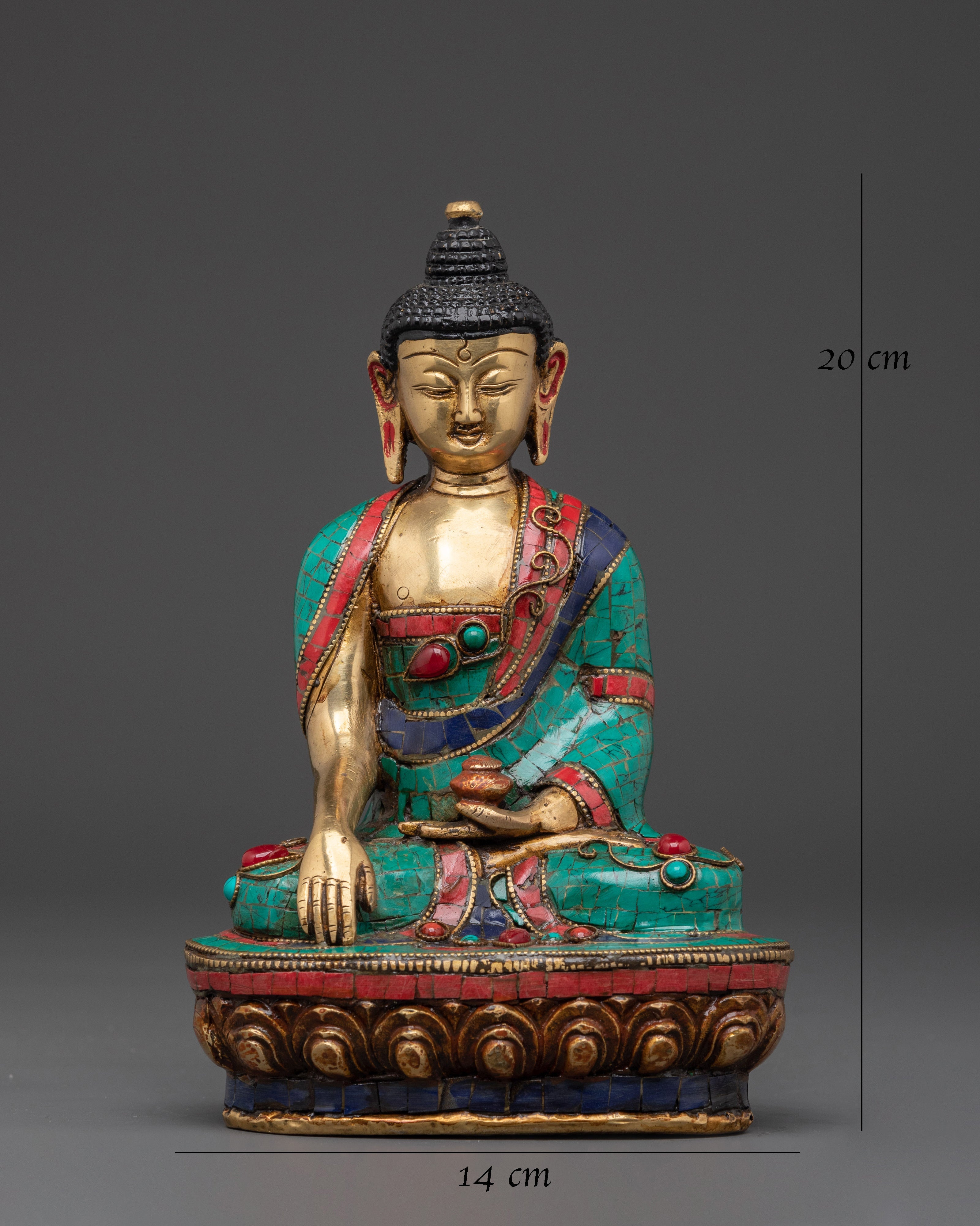 Enlightened Shakyamuni Buddha Figurine | Spiritual Buddha Statue for Meditation