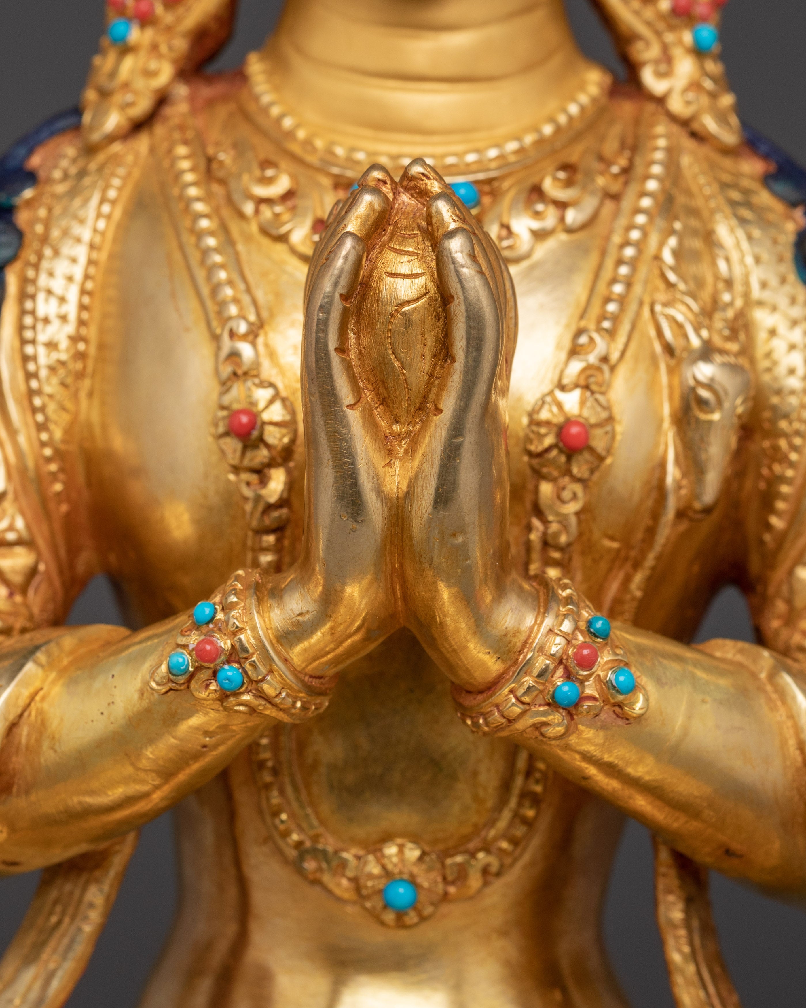 Bodhisattva Four-Armed Chenrezig Statue | Embodiment of Compassion