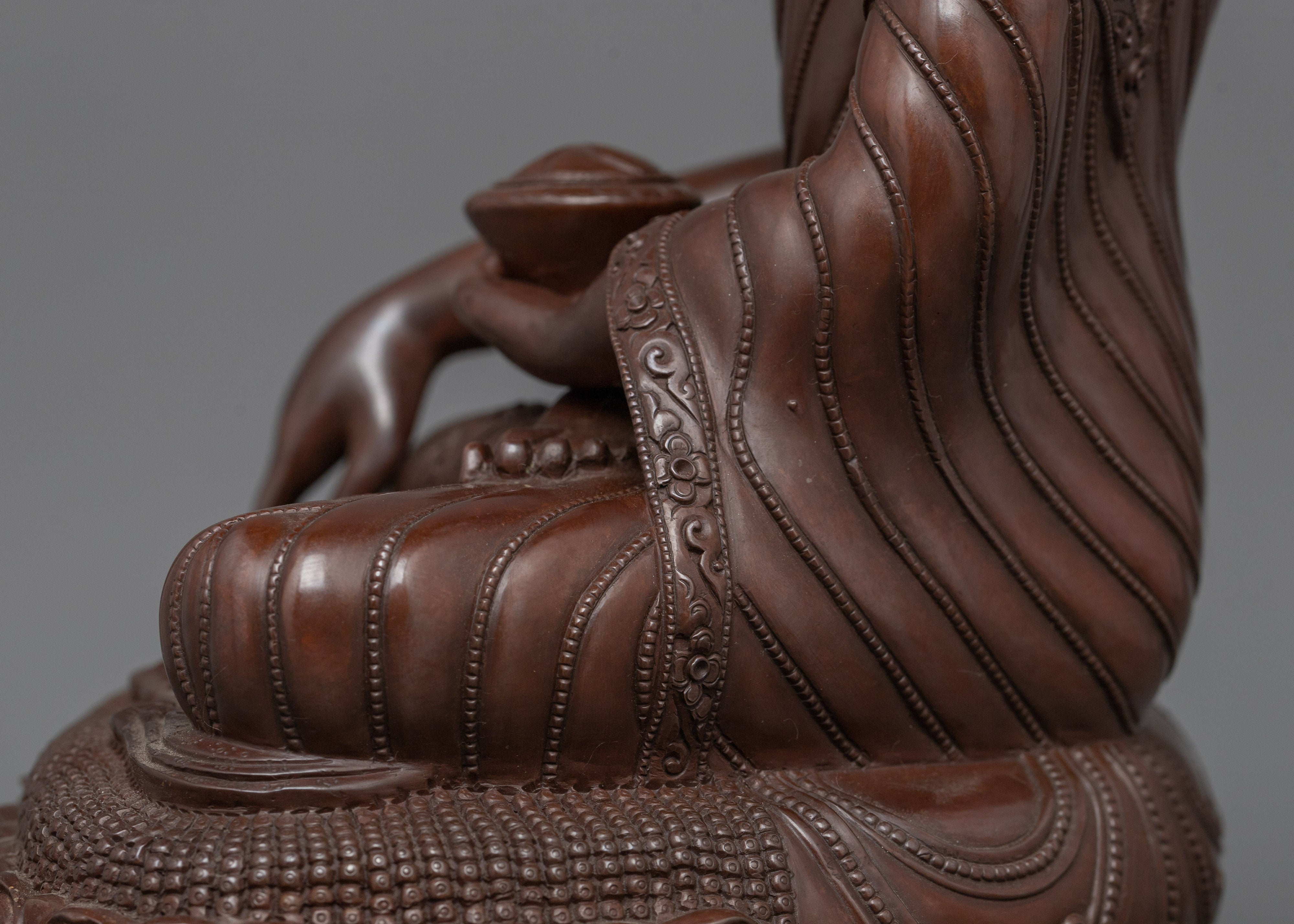 Shakyamuni Buddha Statue For Spiritual Peace | Traditional Sacred Buddhist Artwork