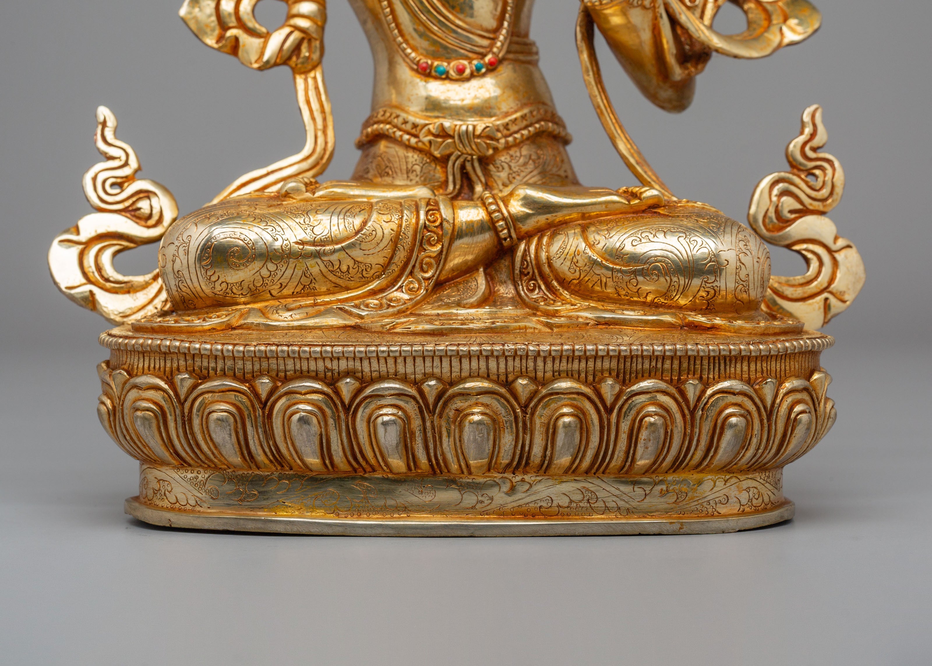 Manjushri Statue with Wisdom Sword | Tibetan Bodhisattva of Wisdom