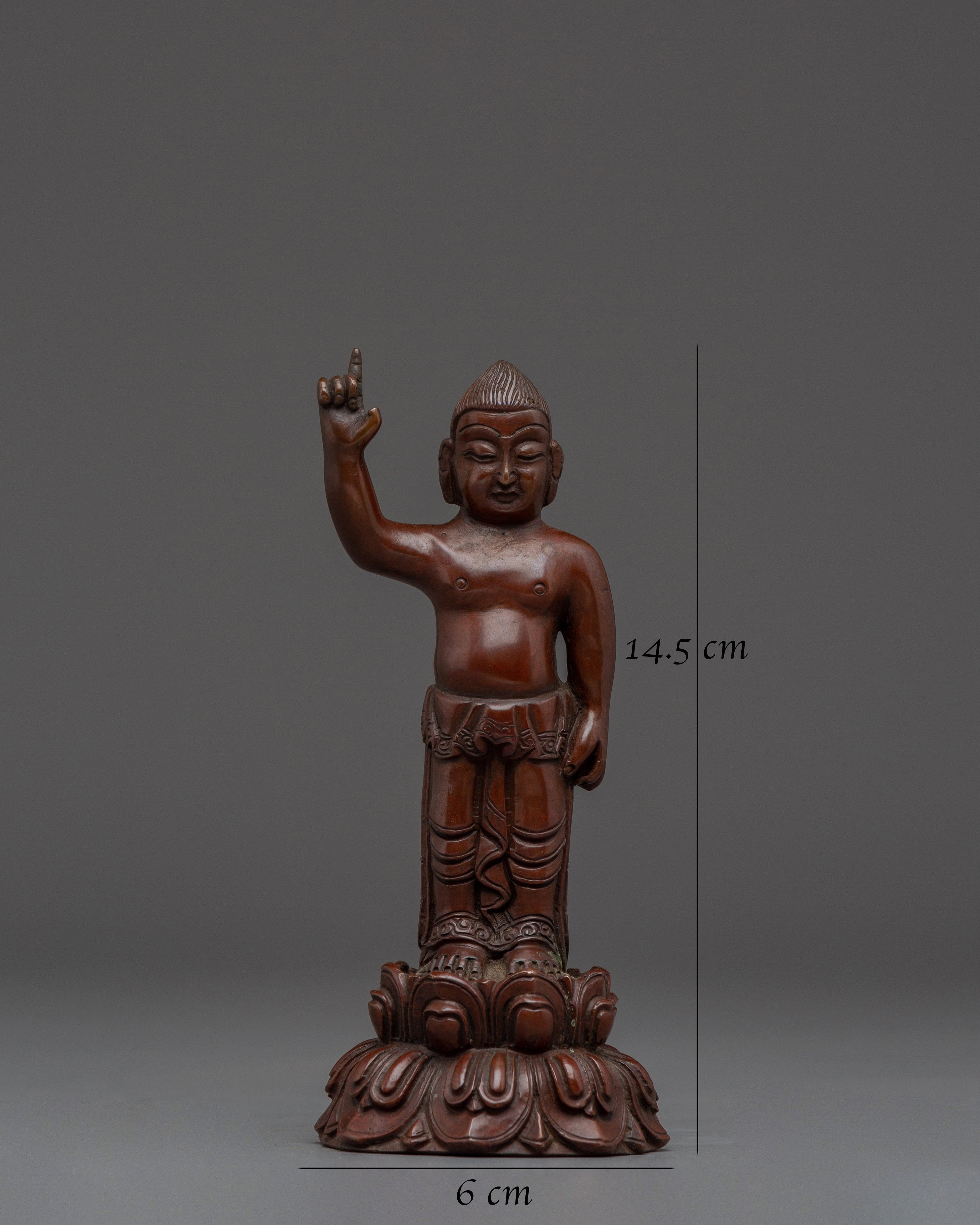 Elegant Little Buddha Statue | Handcrafted Buddhist Sculpture for Peace & Serenity