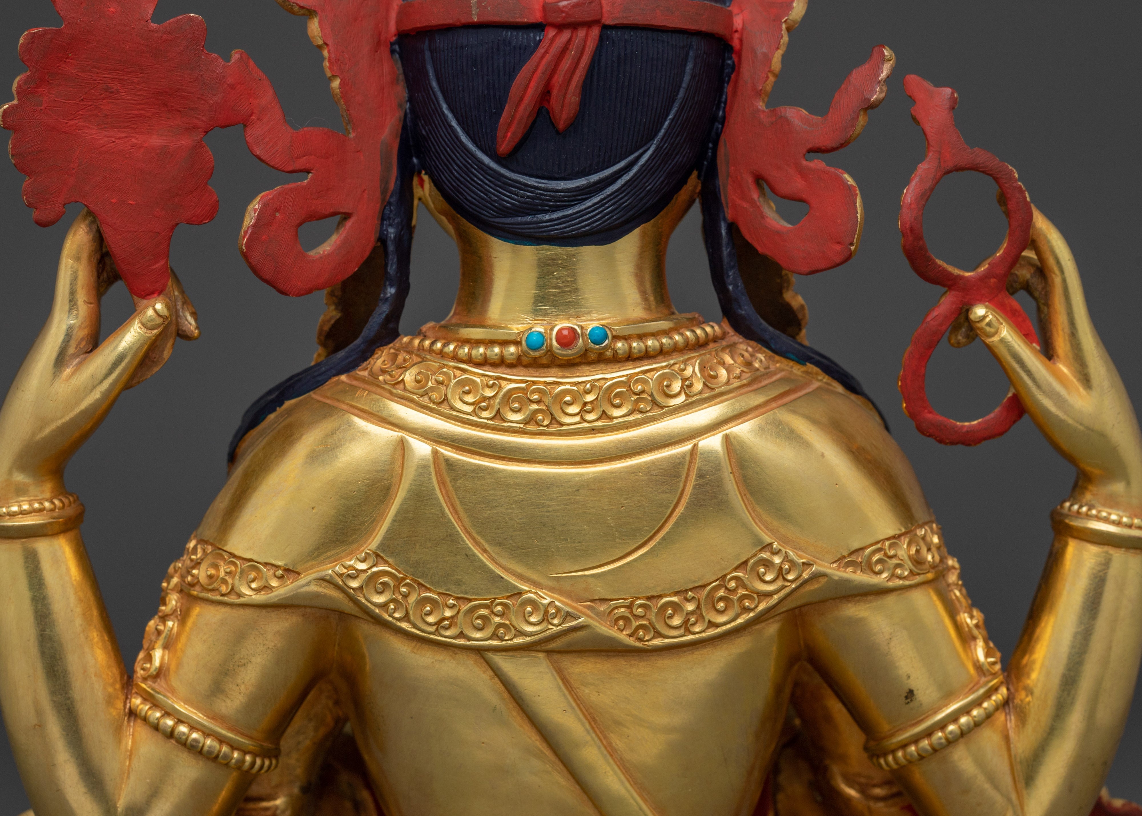 Avalokiteshvara Spiritual Decor | Himalayan Chenrezig Artwork