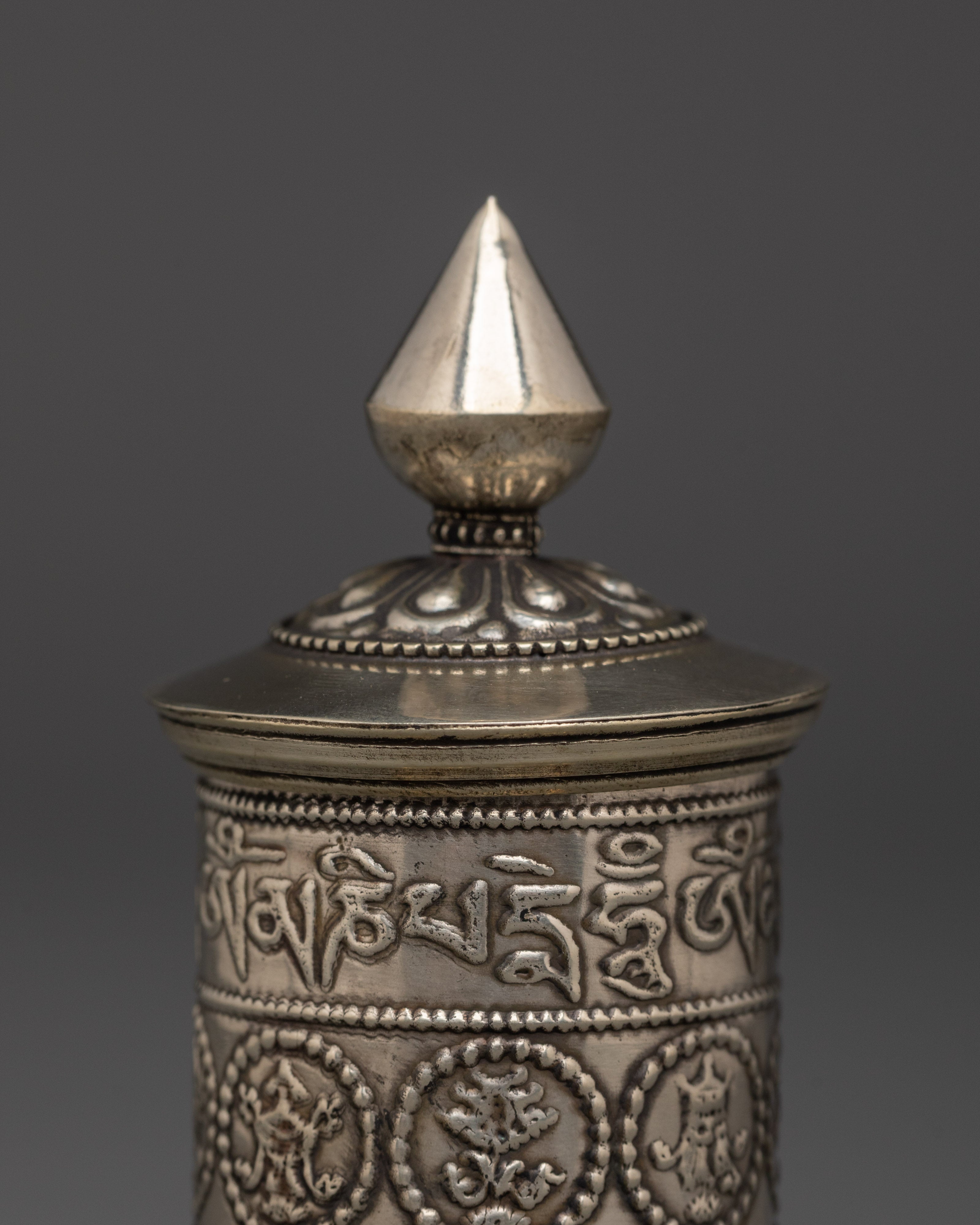 Spiritual Mantra Prayer Wheel | Symbol of Peace and Devotion