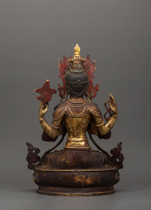 Chenrezig Bodhisattva Figurine | Compassion and Wisdom Craft