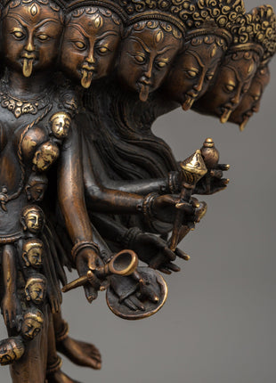 Copper Kali Antique Statue | A Divine Energy Source