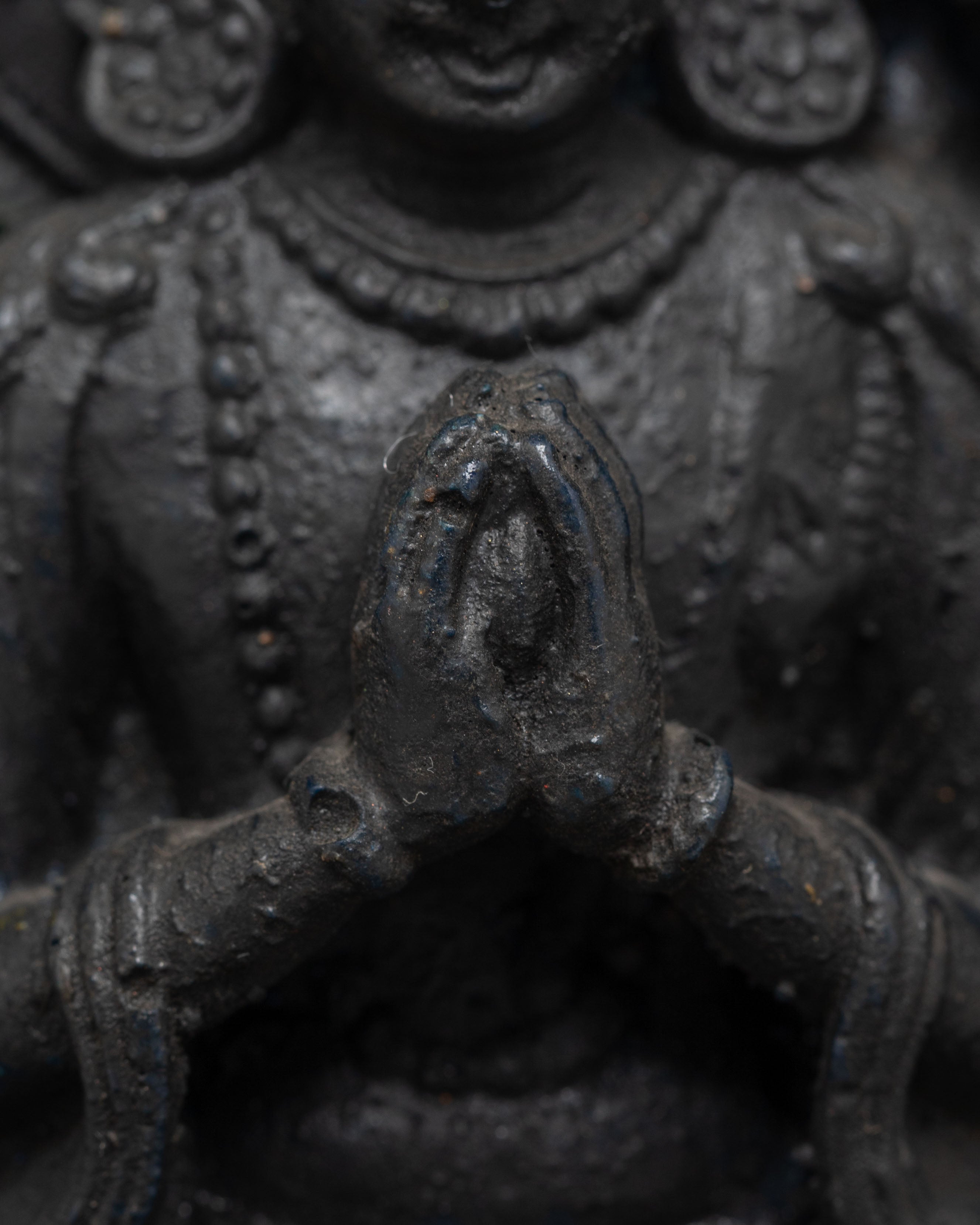 Handmade Chenrezig Bodhisattva Statue for Altar | Tibetan Avalokiteshvara Shrine Art