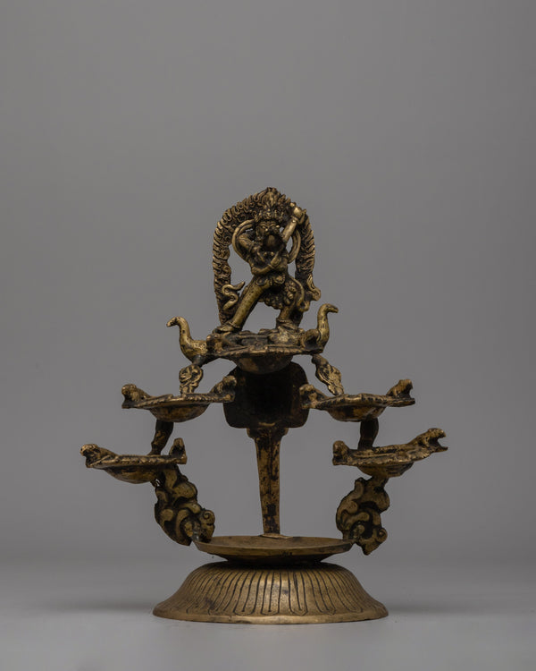 Sacred Brass Oil Lamp