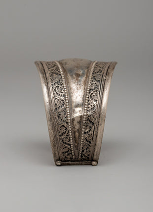 White Metal Filigree Tribal Bracelet | Perfect Jewelry Present