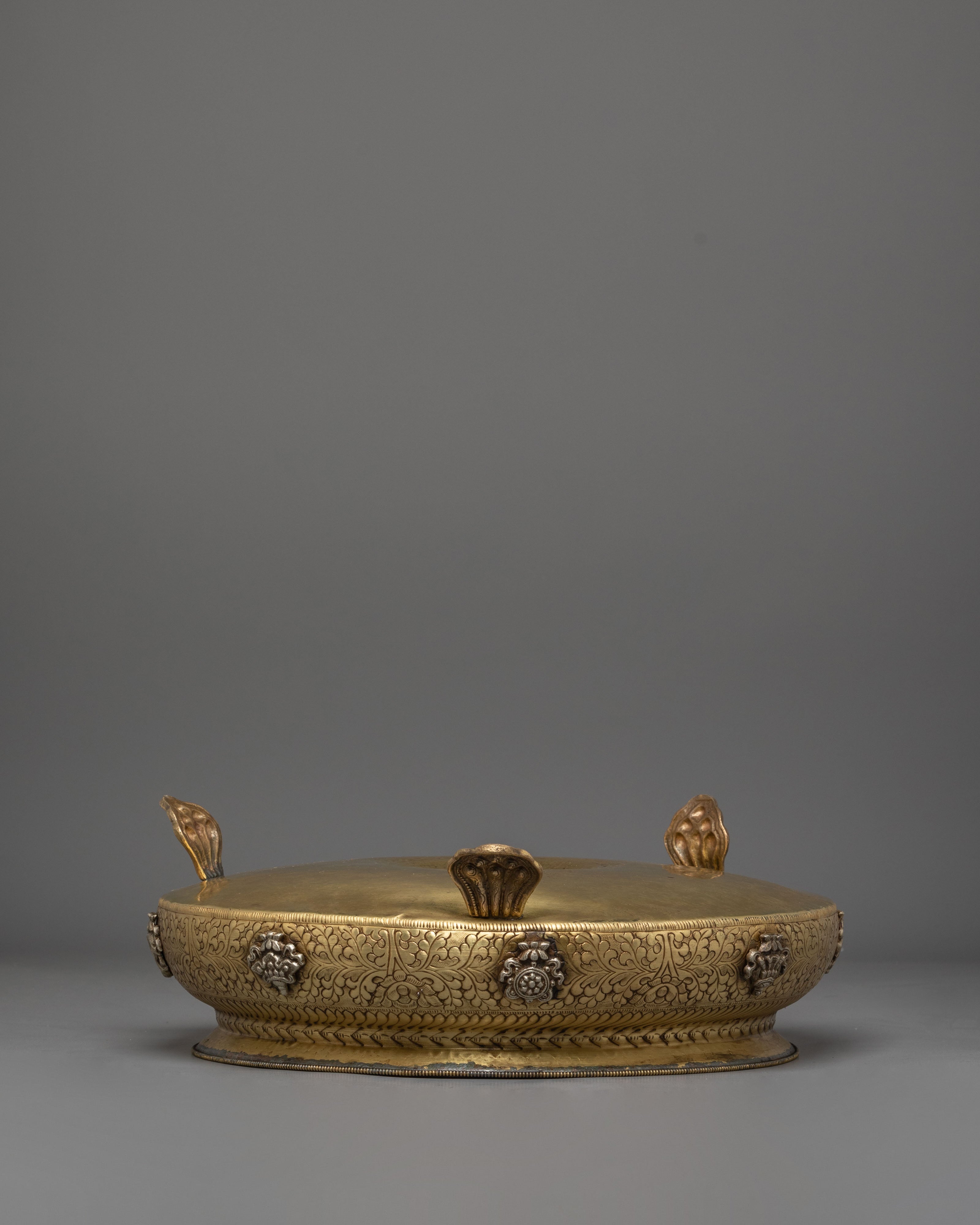 Handcrafted Brass Urli Bowl | Vishva Vajra Sacred Decorative Bowl