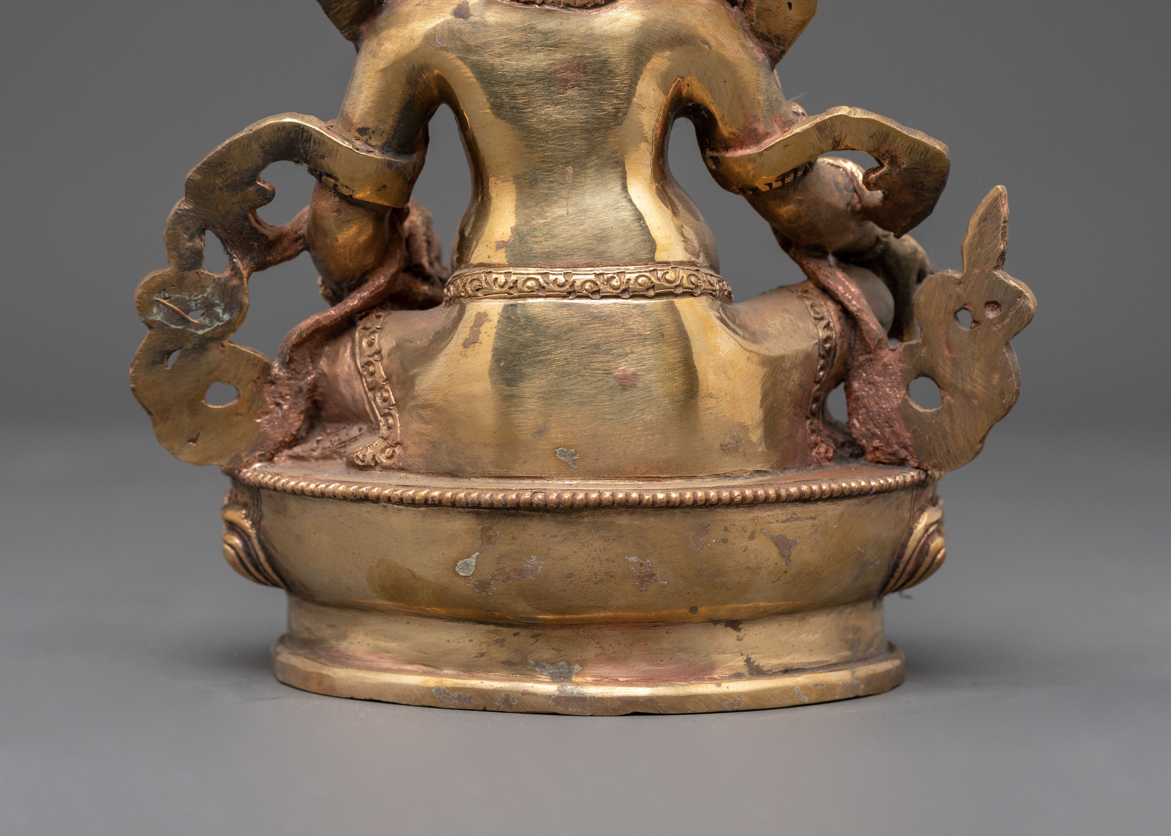 Tibetan Wealth Deity Dzambhala | Handcrafted Copper Sculpture