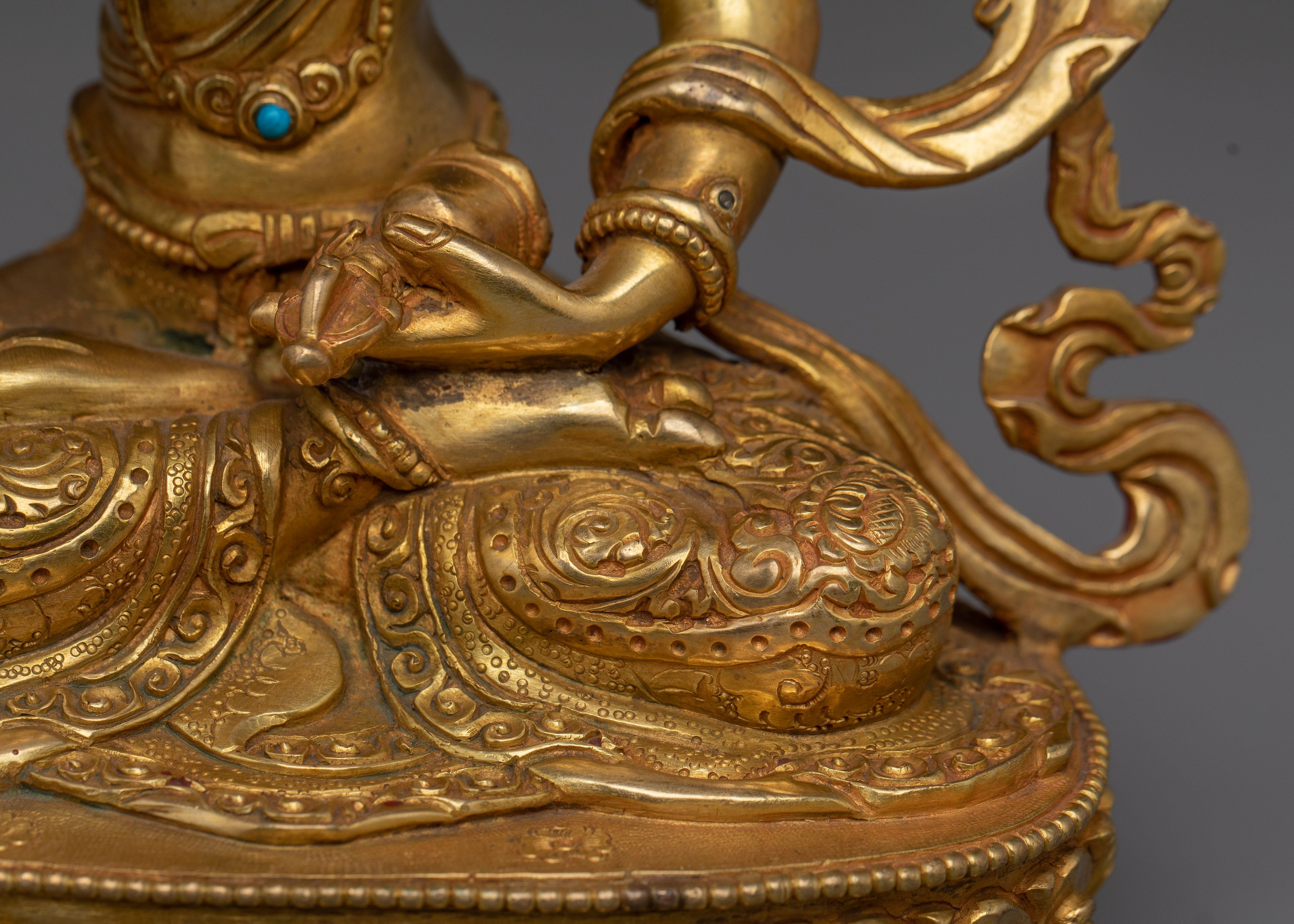 Golden Dorje Sempa Statue | Vajrasattva - Embodiment of Purity
